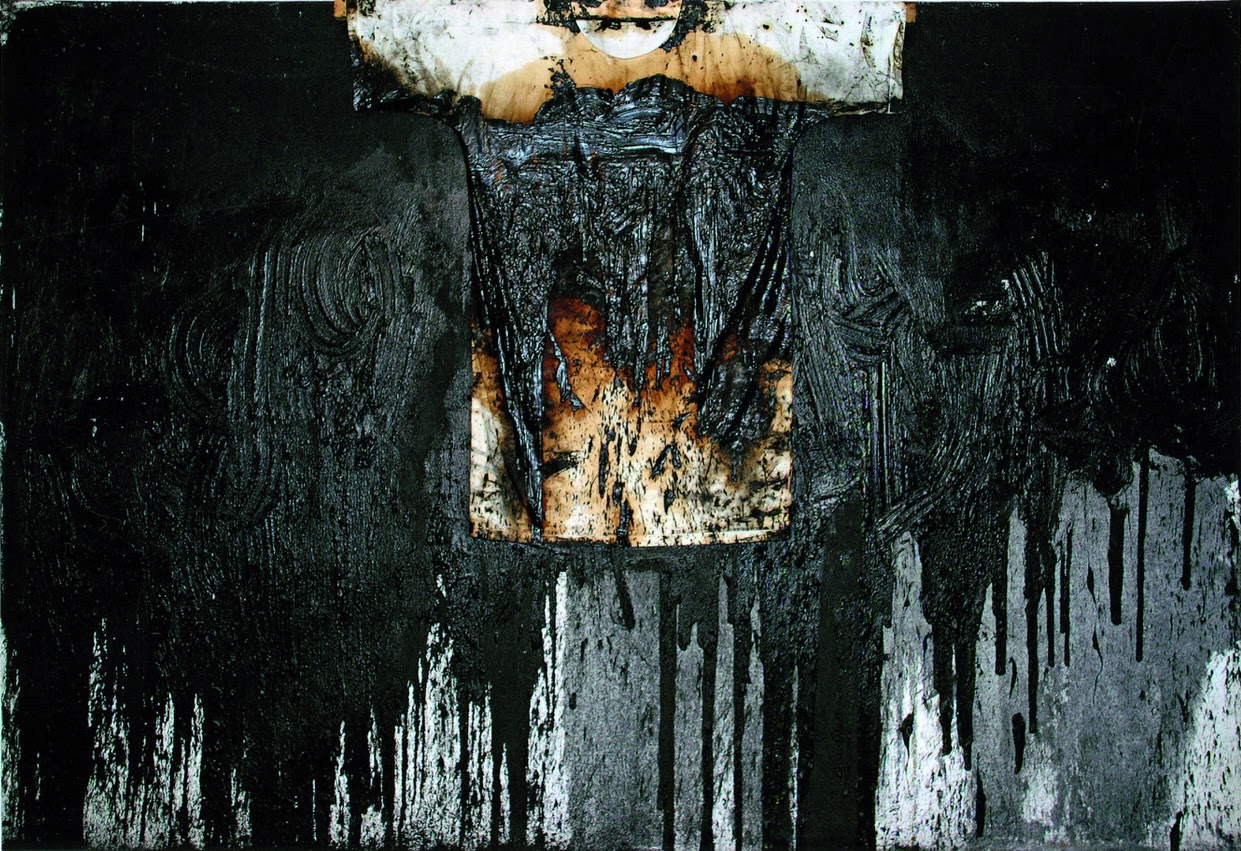 Hermann Nitsch, Sch&uuml;ttbild (1997 ; Turin, collection privée). Avec l'aimable autorisation de la Galerie Umberto Benappi