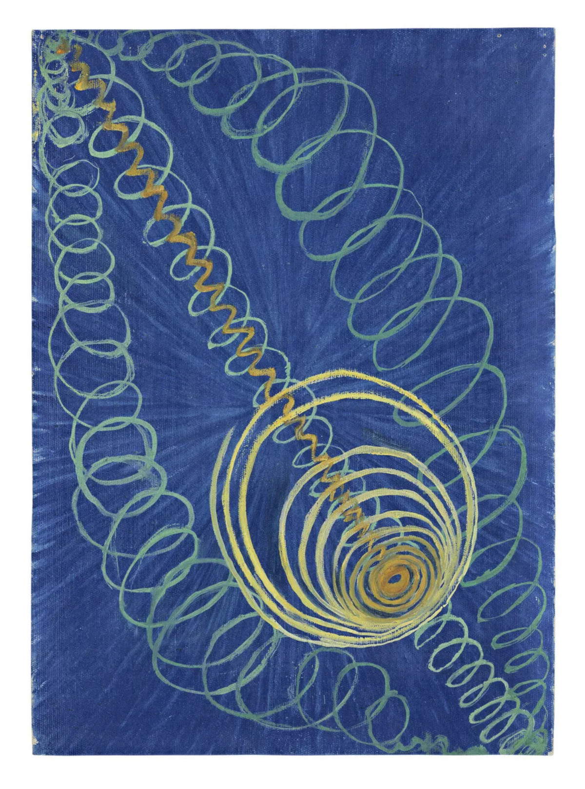 Hilma af Klint, Caos originale, n&deg; 16 (1906-1907; olio su tela, 53 x 37 cm). Su gentile concessione di Hilma af Klint Foundation. Foto: Moderna Museet, Stoccolma