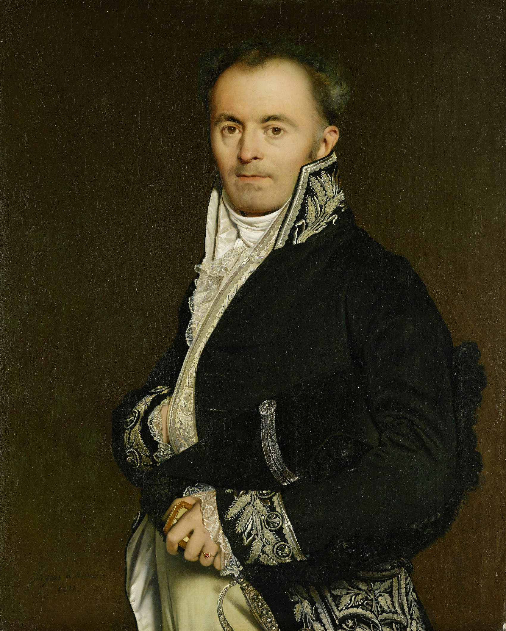 Jean-Auguste-Dominique Ingres, Portrait of M. Hippolyte-Fran&ccedil;ois Devillers (1811; oil on canvas, 96.5 x 78.5 cm; Zurich, Sammlung Emil B&uuml;hrle) &copy; Emil B&uuml;hrle Collection, long-term deposit at Kunsthaus Zurich