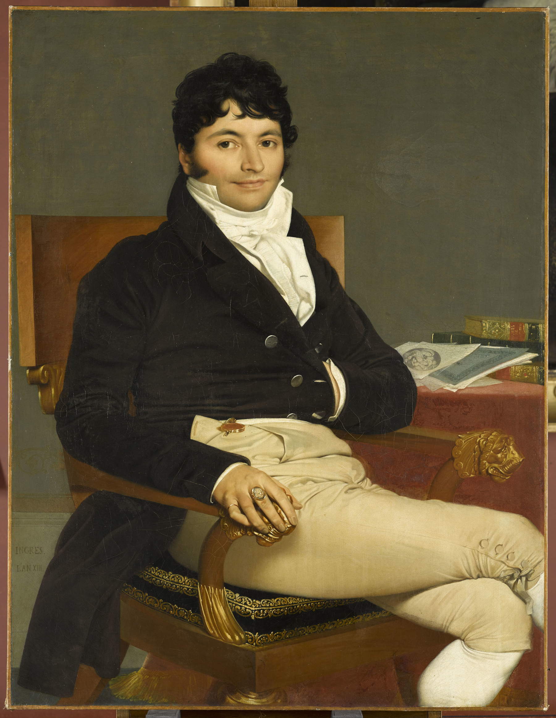 Jean-Auguste-Dominique Ingres, Philibert Rivi&egrave;re (1766-1816) (1805; oil on canvas, 116.5 x 89 cm; Paris, Mus&eacute;e du Louvre) &copy; GrandPalaisRmn (Mus&eacute;e du Louvre). Photo by Franck Raux