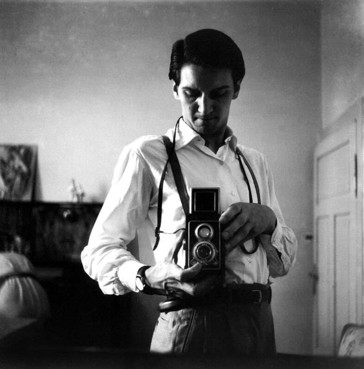 Italo Zannier, Autoritratto, 1954, Archivi Alinari-archivio Zannier, Firenze