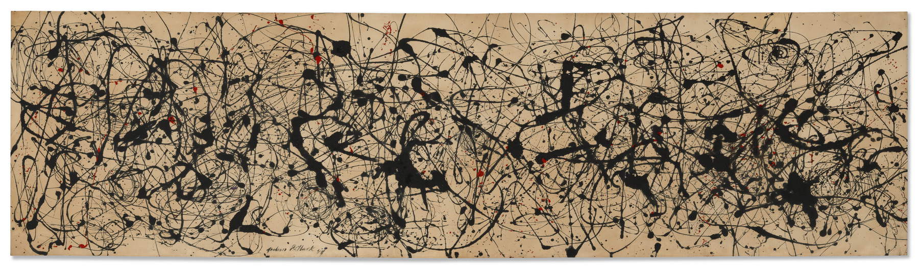 Jackson Pollock, Nummer 7A (1948; Öl und Emaille auf Leinwand, 88,9 x 334 cm)
