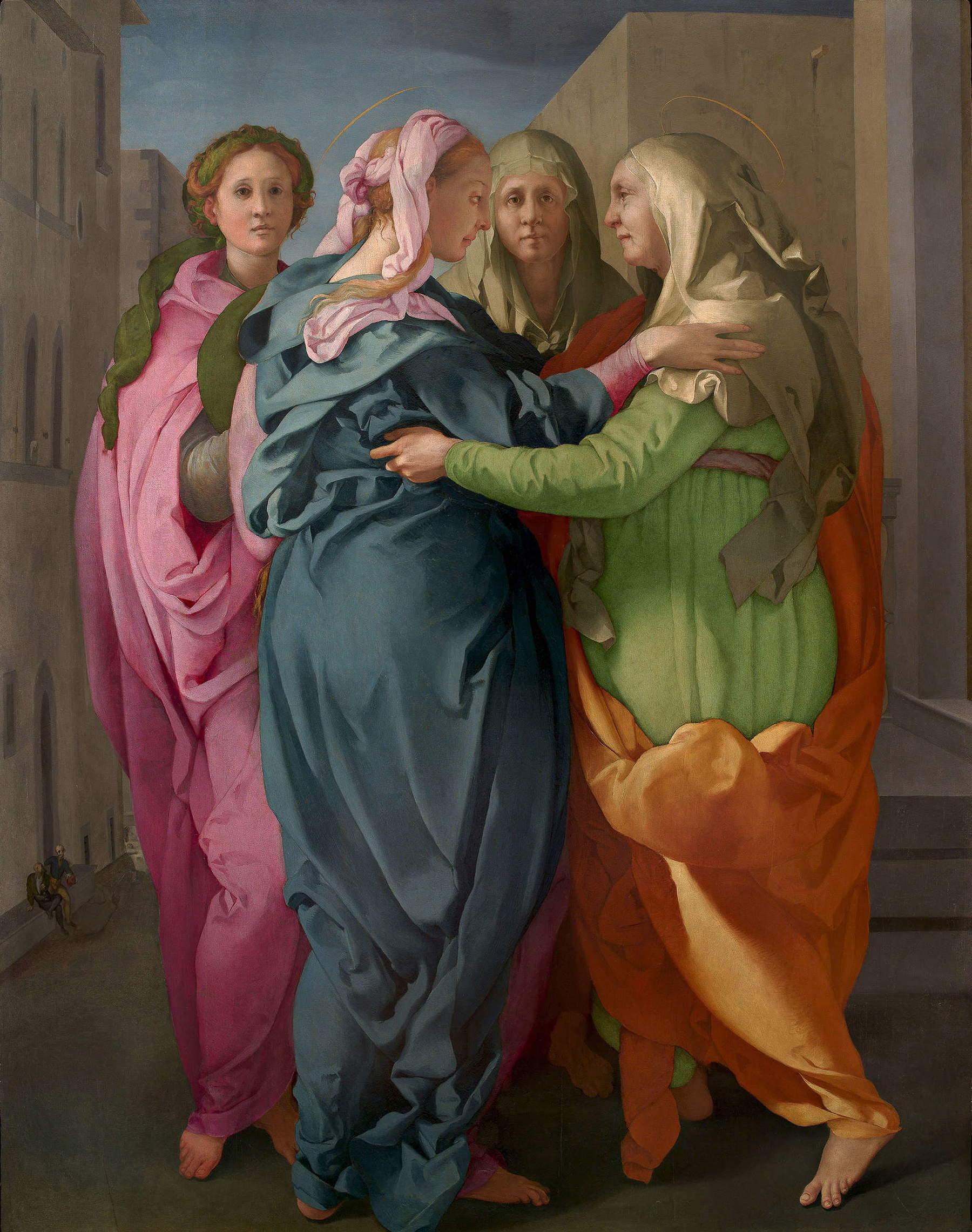 Pontormo, Visitazione (1528-1530 circa; olio su tavola, 202 x 156 cm; Carmignano, Santi Michele e Francesco)