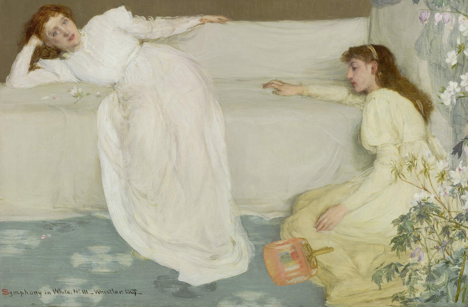James McNeill Whistler, Sinfonía en blanco n.º 3 (1865-1867; óleo sobre lienzo, 52 x 76,5 cm; The Henry Barber Trust, Barber Institute of Fine Arts, Universidad de Birmingham)
