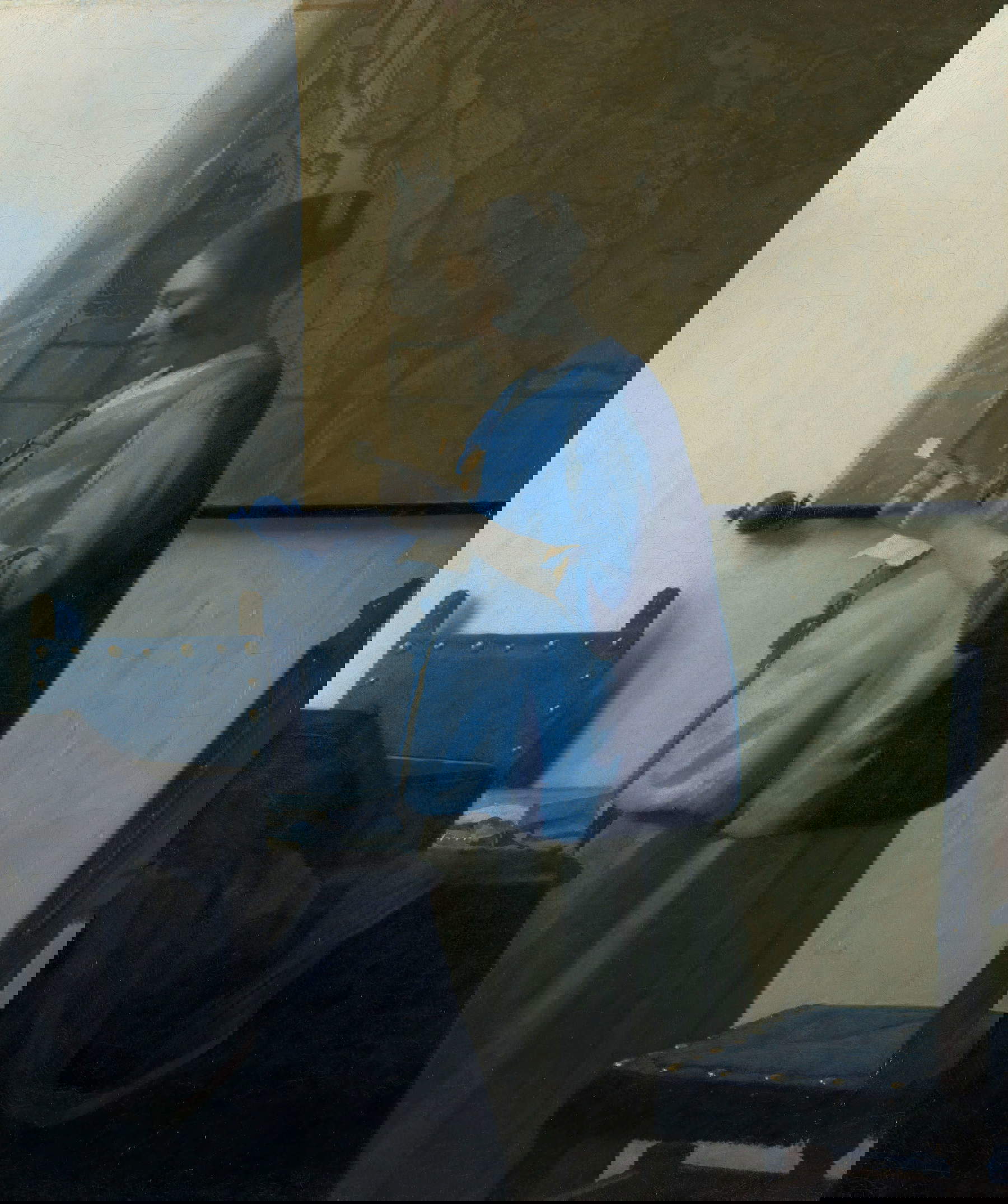 Johannes Vermeer, Woman Reading a Letter (1663; oil on canvas, 46.5 x 39 cm; Amsterdam, Rijksmuseum, inv. SK-C-251)