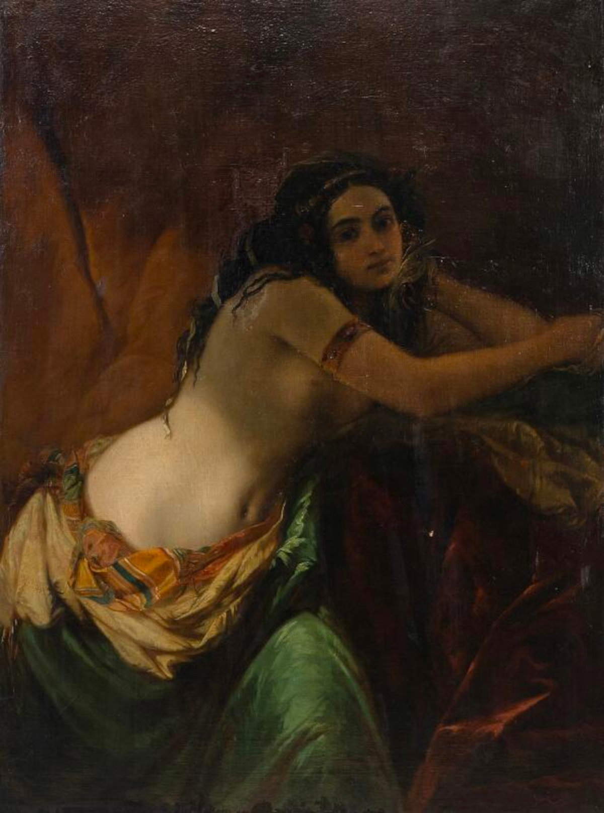 Nell&rsquo;immagine: Joseph Pierre Olivier Coomans, Un'odalisca (olio su tela, 132 x 99 cm). Foto: &copy; Bonhams