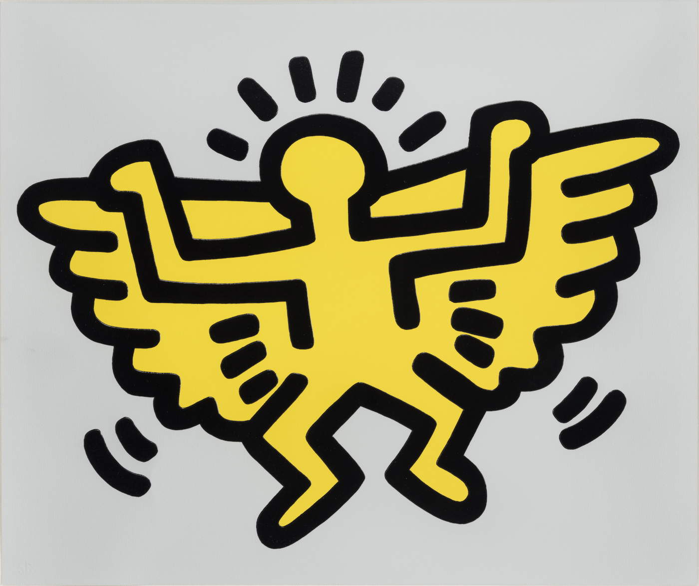 Keith Haring, Ikonen (1990; Siebdruck auf geprägtem Papier, 53,5 &times; 63,5 cm) &copy; Keith Haring Foundation. Mit freundlicher Genehmigung der Nakamura Keith Haring Collection