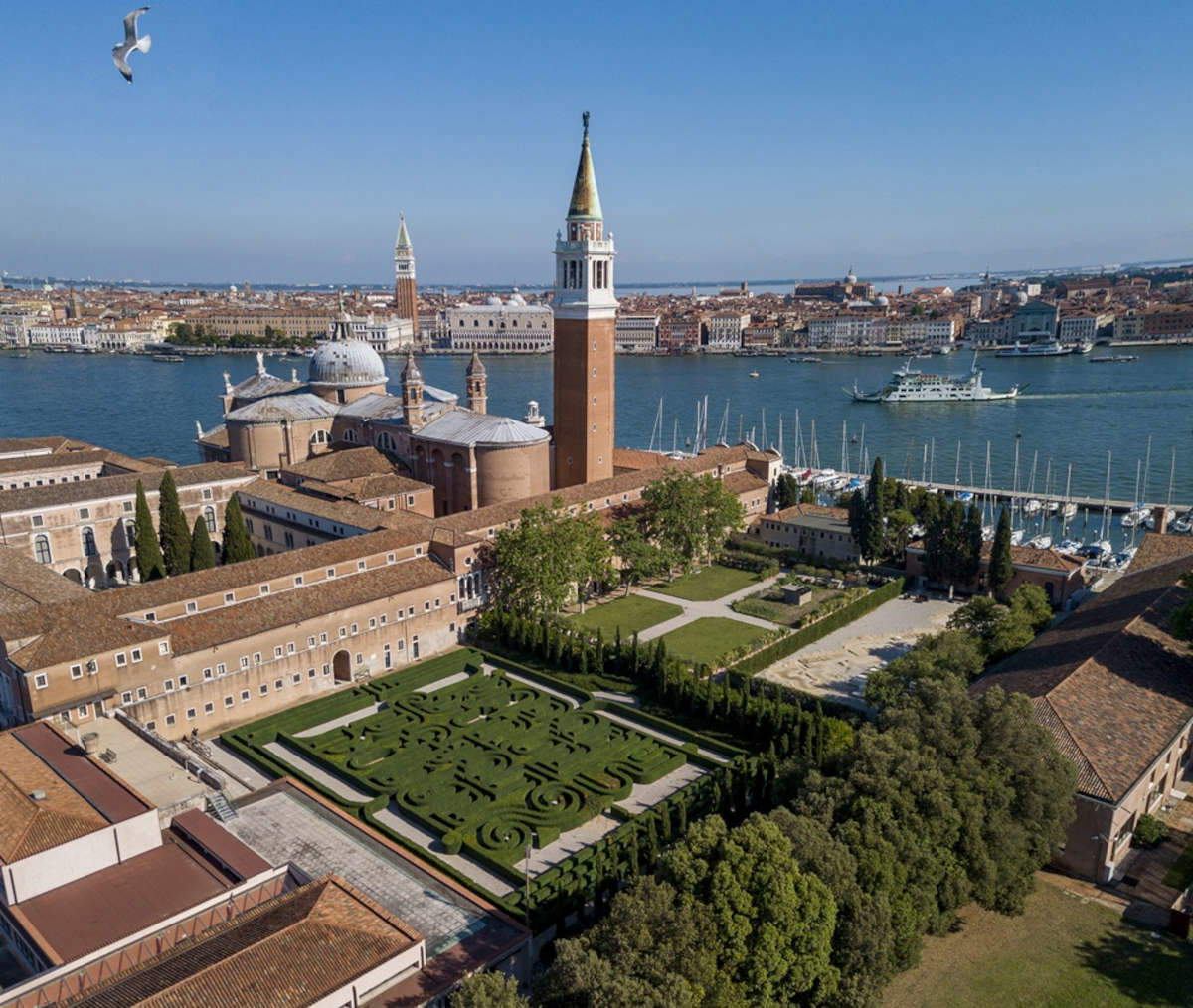 Aerial view of the Borges Labyrinth. Photo: Matteo De Fina