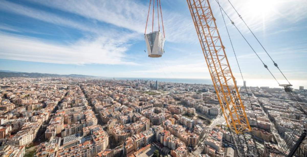 Sagrada Família, la Torre de Jesucristo se prepara para la bendición del Papa León XIV