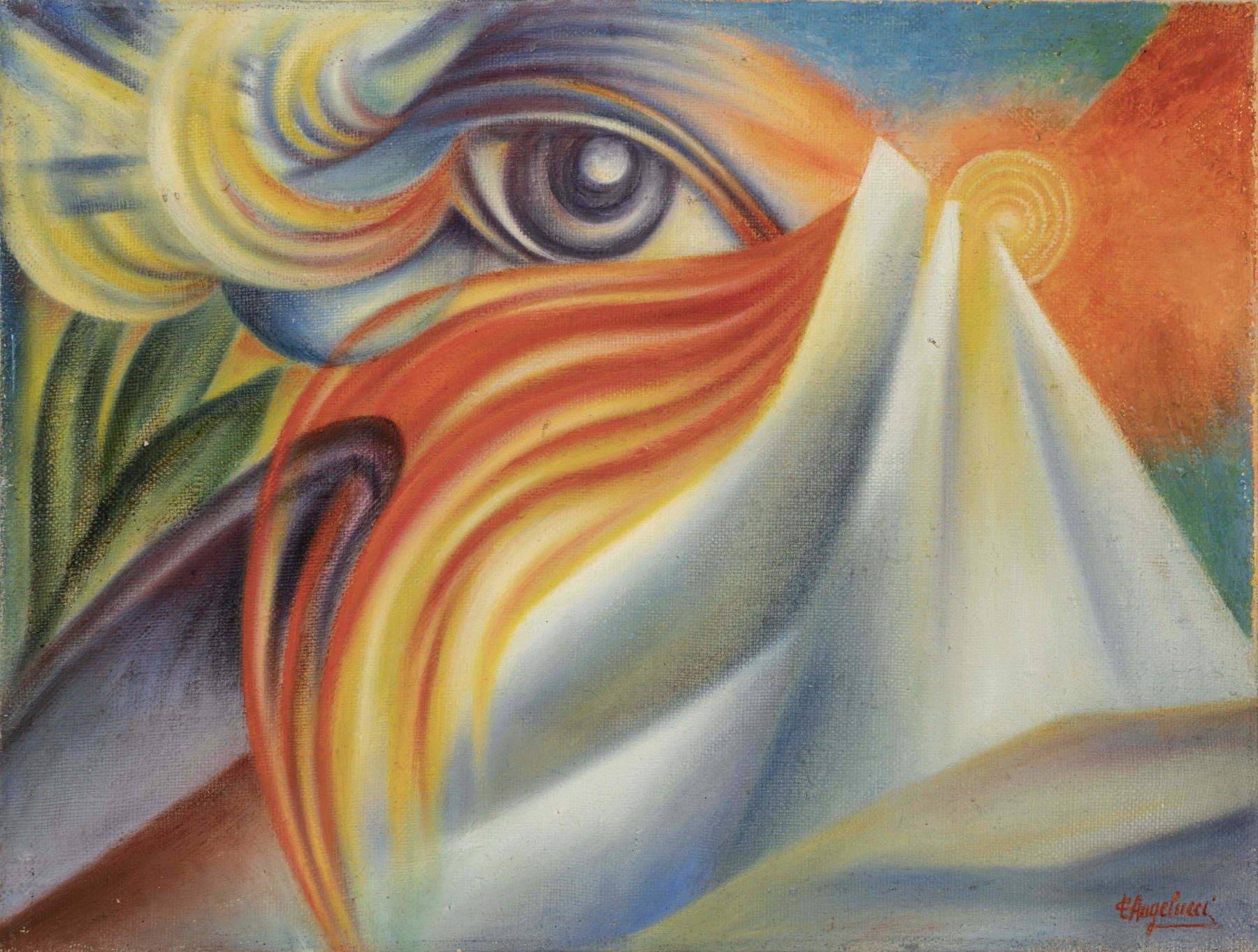 Leandra Angelucci, *The Seer's Limb* (1936; oil on canvas, 60.5 x 80.5 cm)