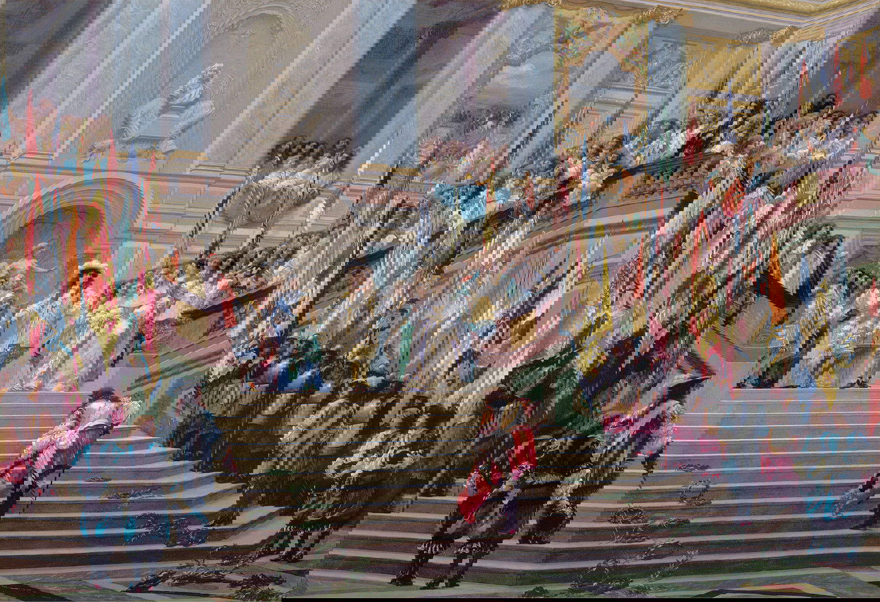 10. L&eacute;on G&eacute;r&ocirc;me, Ricevimento del Grand Cond&eacute; da parte di Luigi XIV (Versailles, 1674) (1878; olio su tela, 96,5 x 139,7 cm; Parigi, Mus&eacute;e d&rsquo;Orsay) Foto: Wikimedia Commons