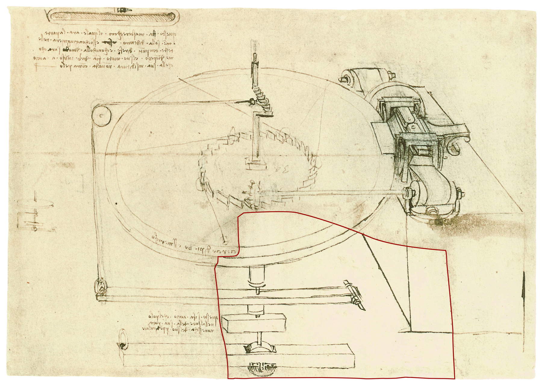 Codex Atlanticus, f. 86r &copy; Veneranda Biblioteca Ambrosiana