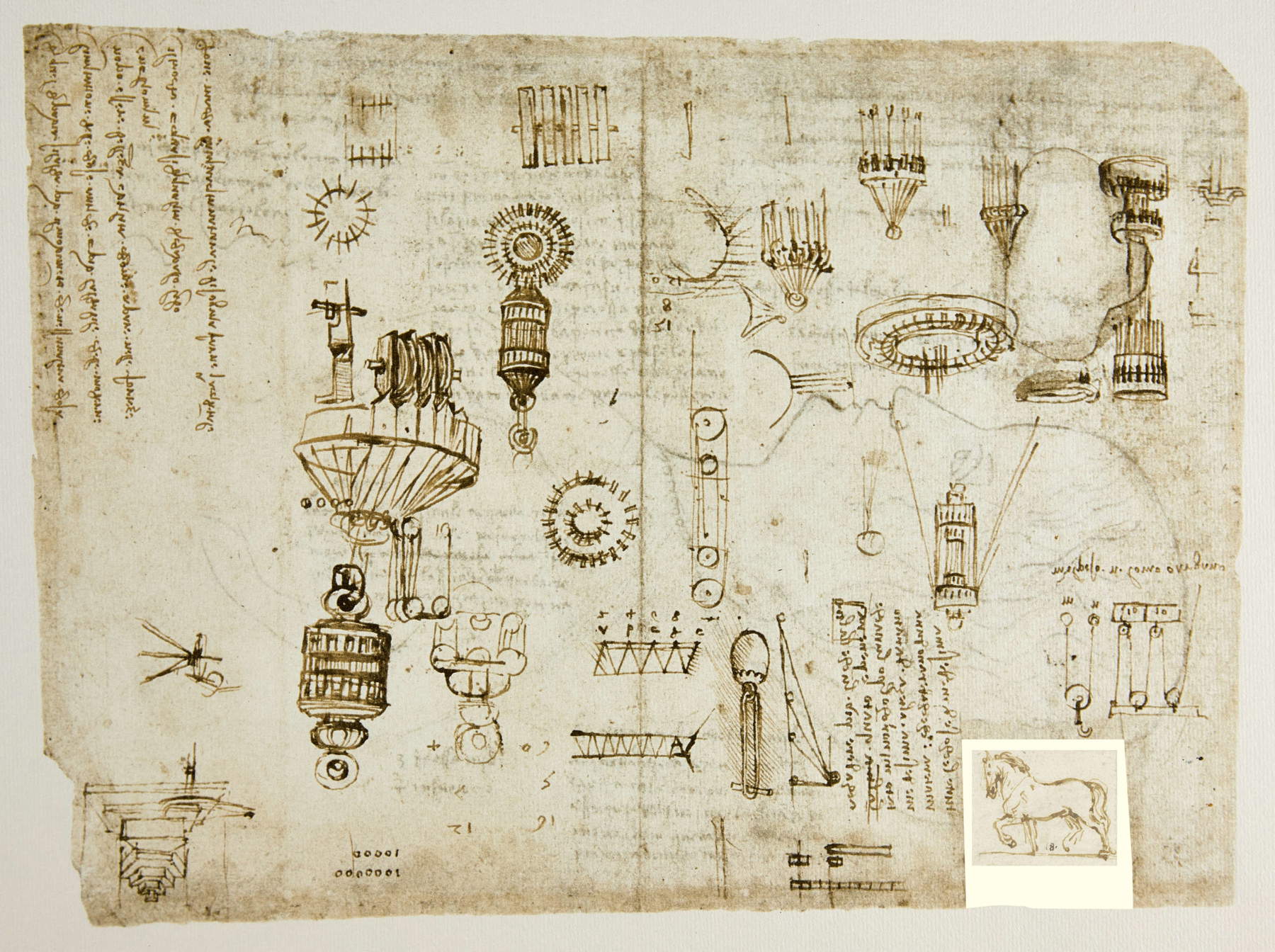 Recomposition: Codex Atlanticus, f. 399r + RCIN 912345r &copy; Veneranda Biblioteca Ambrosiana &copy; Royal Collection Enterprises Ltd 2026 | Royal Collection Trust