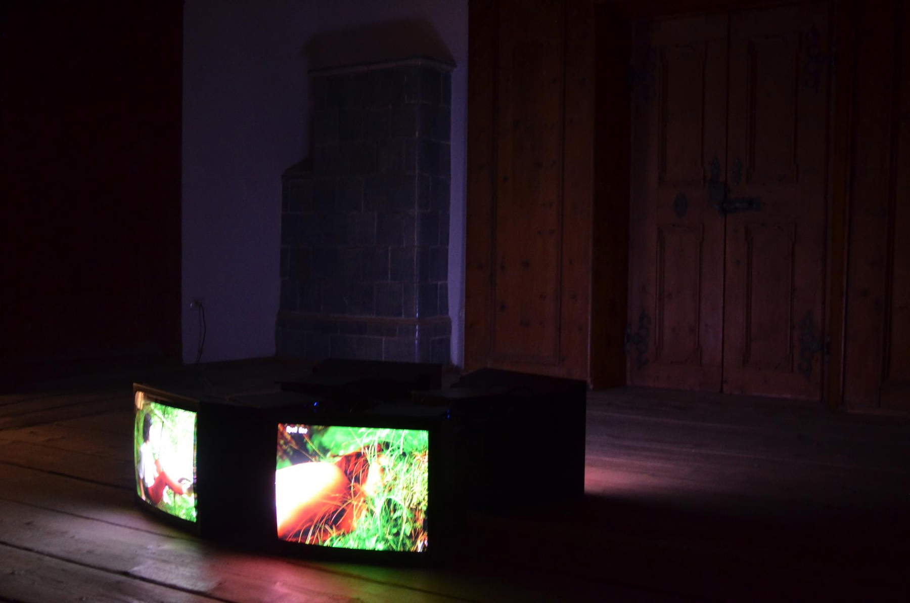 Leonardo Panizza, leafing - leafing (2025) and islands (2025) Installation view, Cavalese Museum of Contemporary Art. Photo: Fitime Sulejmani