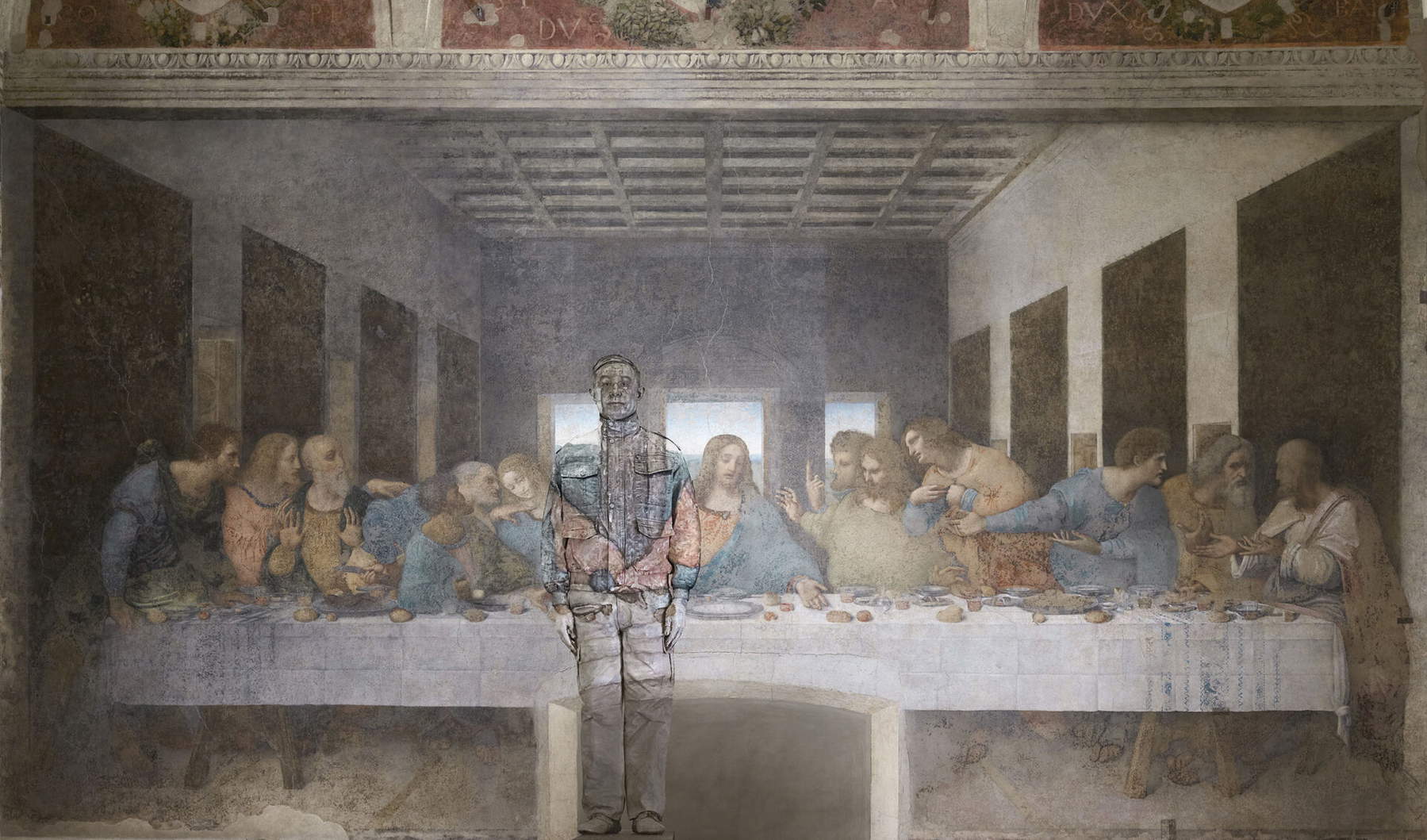 Liu Bolin, Das Abendmahl von Leonardo da Vinci, Mailand. Mit freundlicher Genehmigung der Galleria Gaburro