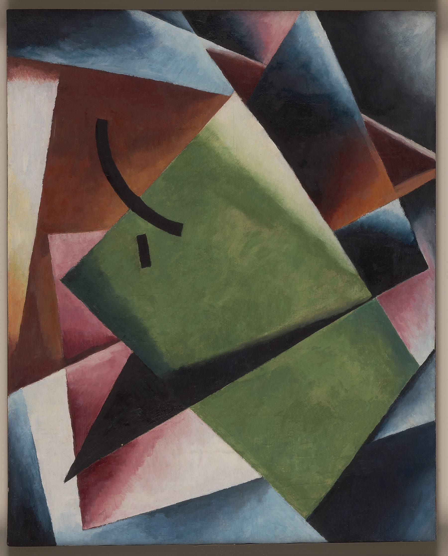 Ljubov Sergejewna Popowa, „Painterly Architectonics“ (1918–1919; Öl auf Leinwand, 71,1 × 58,3 cm; Thessaloniki, Costakis-Sammlung, MOMUS – Museum für moderne Kunst)