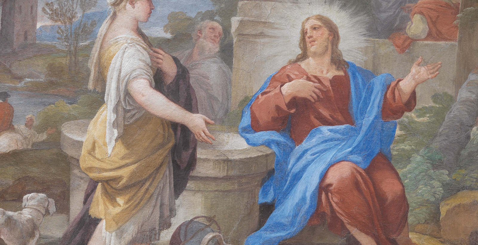 A rare painting by Luca Giordano—a fresco on a wicker mat—acquired by the Uffizi