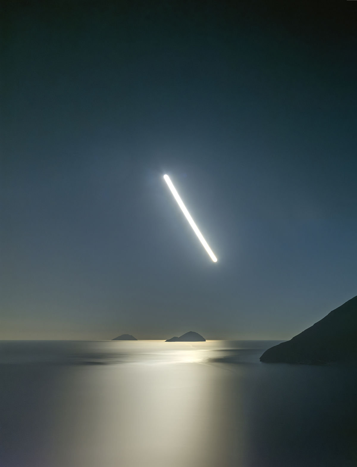 Luca Lupi, Untitled #2 (Aug. 1, 2025; 3600-second exposure, 84x60 cm; Lipari)