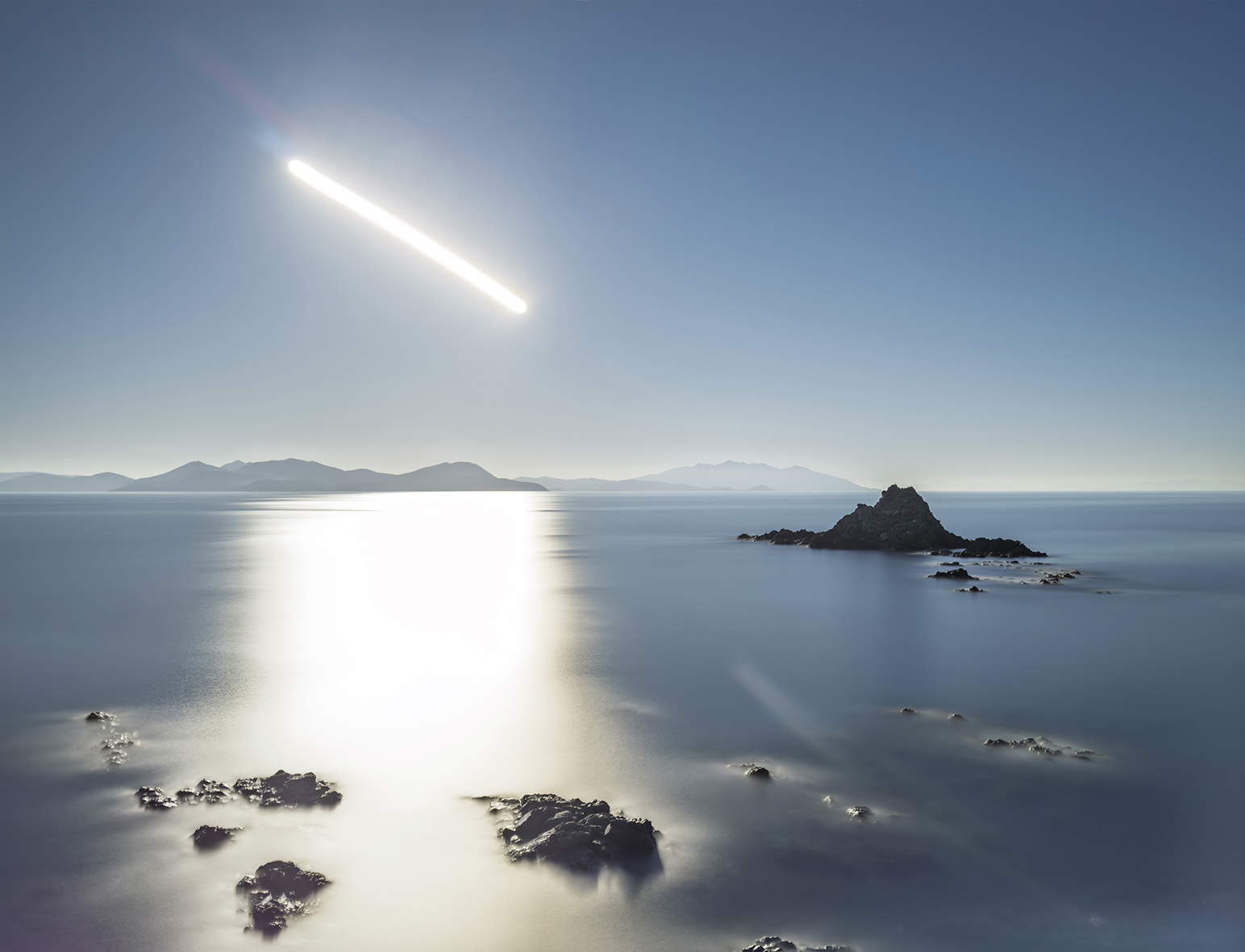 Luca Lupi, Untitled #23 (December 28, 2025; 3600-second exhibition, 76x100 cm; Piombino, Punta Falcone, Piombino)