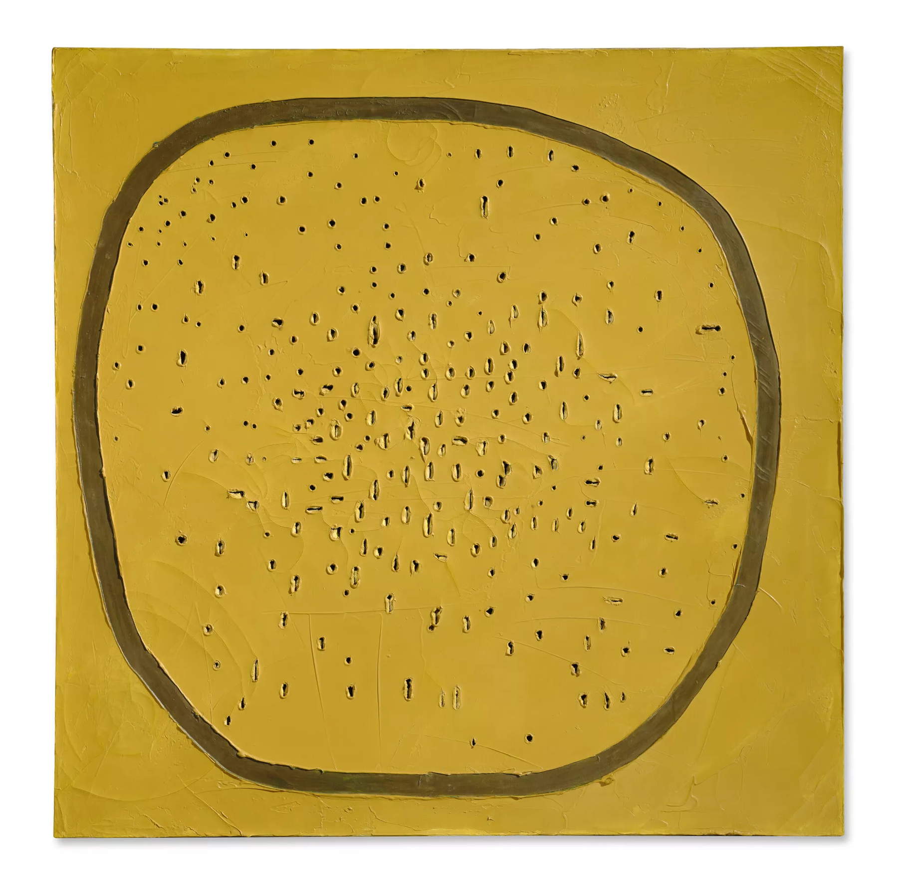 Lucio Fontana, « Concetto Spaziale, Mezzogiorno in Piazza S. Marco » (1961). Estimation : 5 500 000 à 7 500 000 &euro;