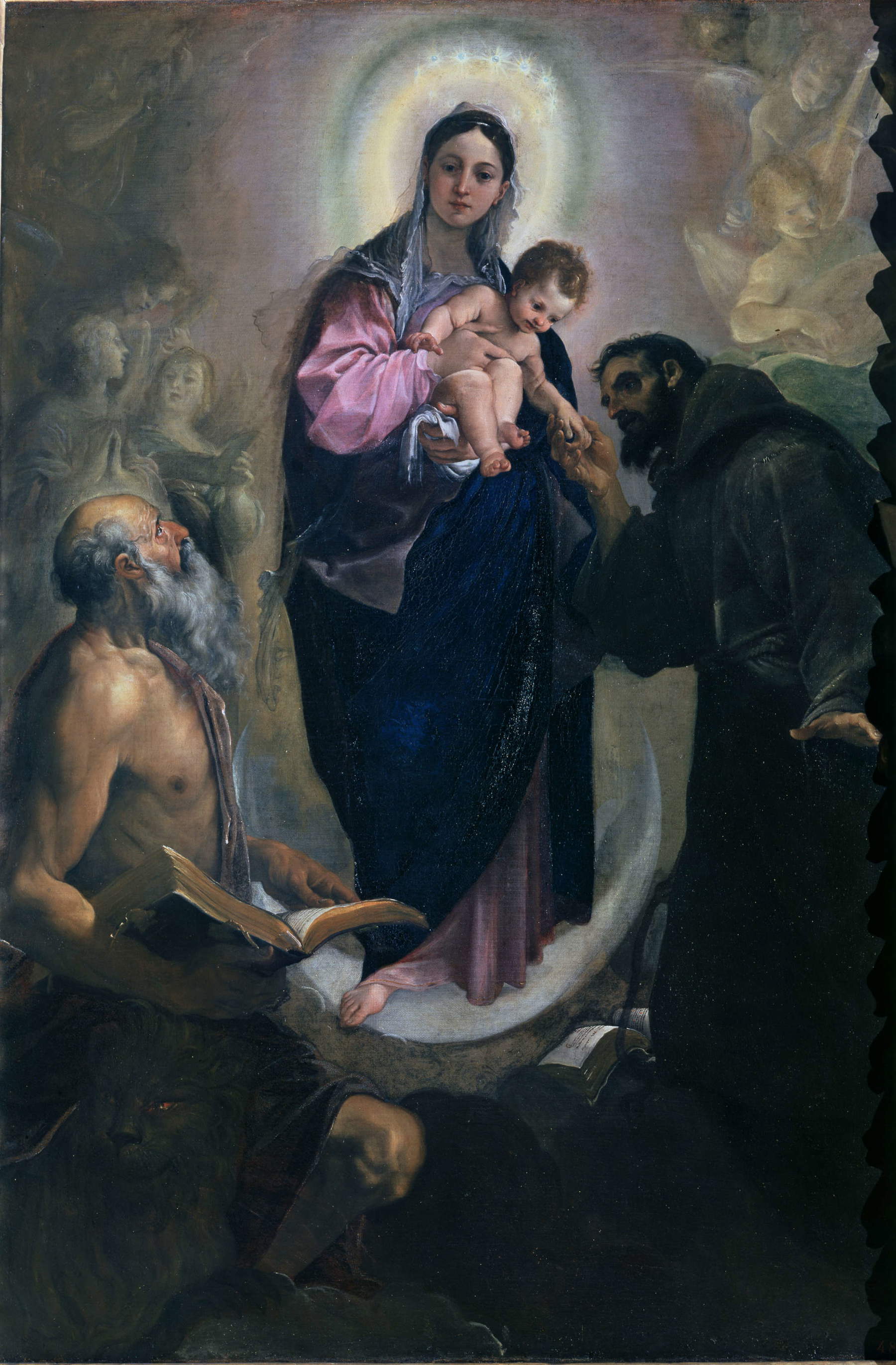 Ludovico Carracci, The Immaculate Conception with Saint Jerome and Saint Francis (Bologna, National Art Gallery)
