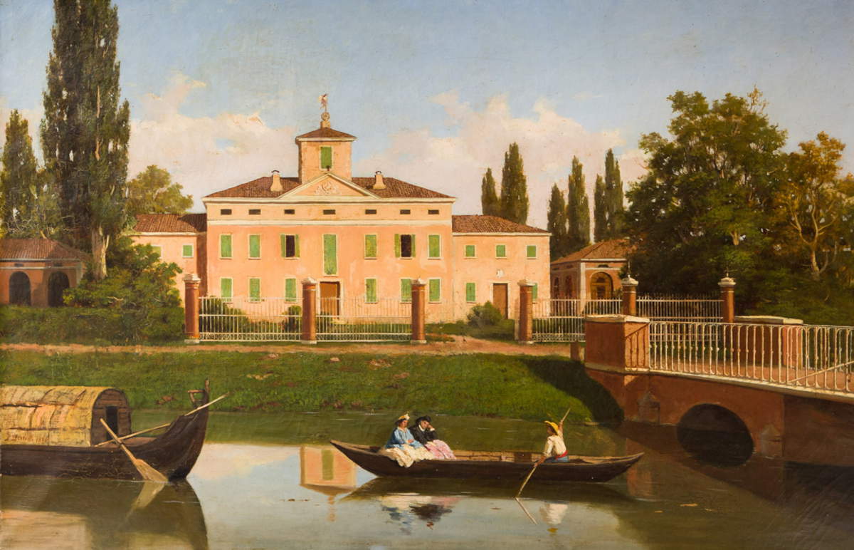 Luigi Bertelli, Leisure in the Villa (1866; oil on canvas; private collection)