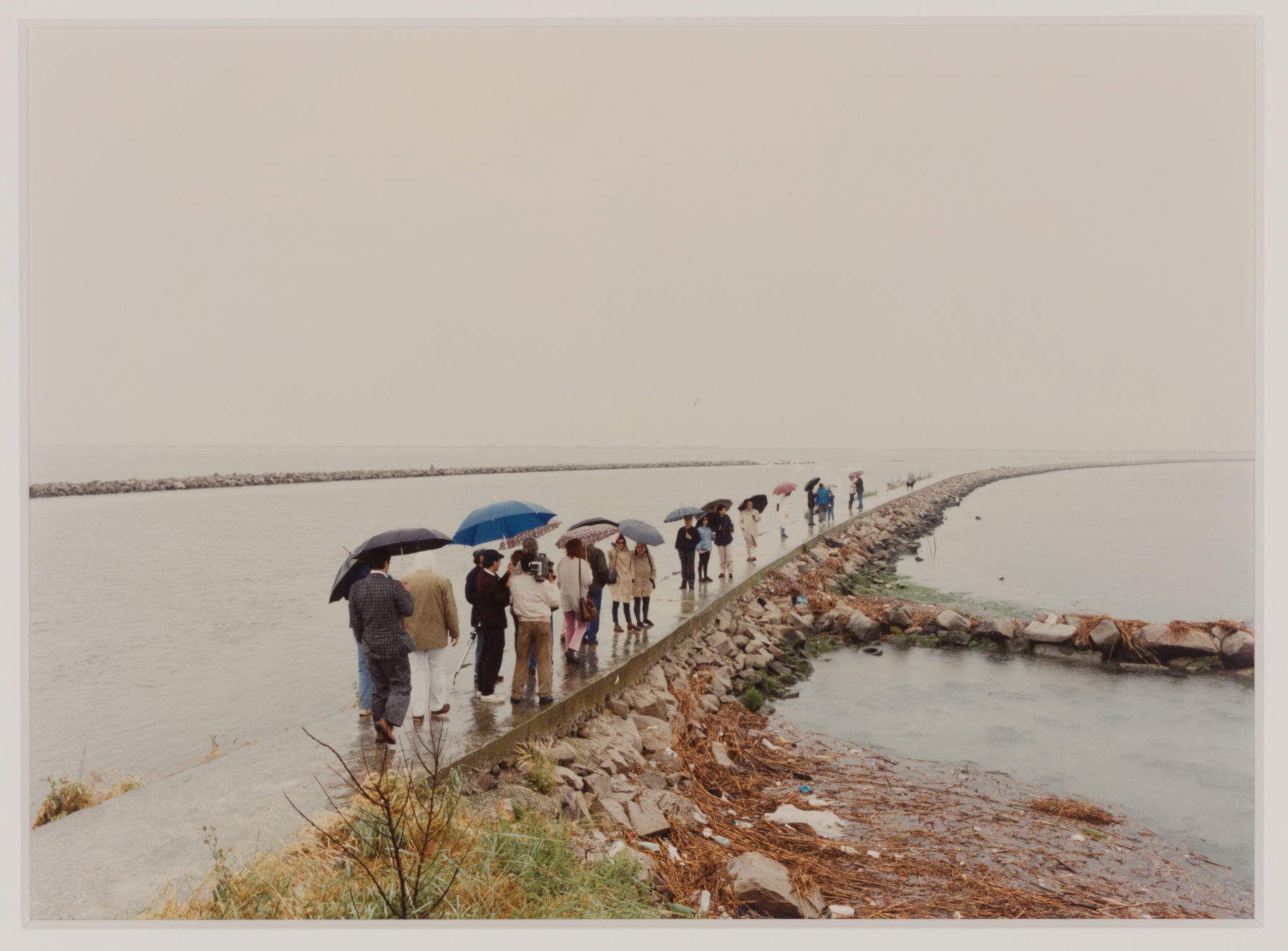 Luigi Ghirri, Infinite Blue (1991; a series of 81 documentary photographs taken during the preparatory stages and production of the film *Strada provinciale delle anime*; contemporary print by Arrigo Ghi; Private collections on deposit at MARV | Rubini Vesin Art Museum, Gradara / Northern Marche Museum Network)