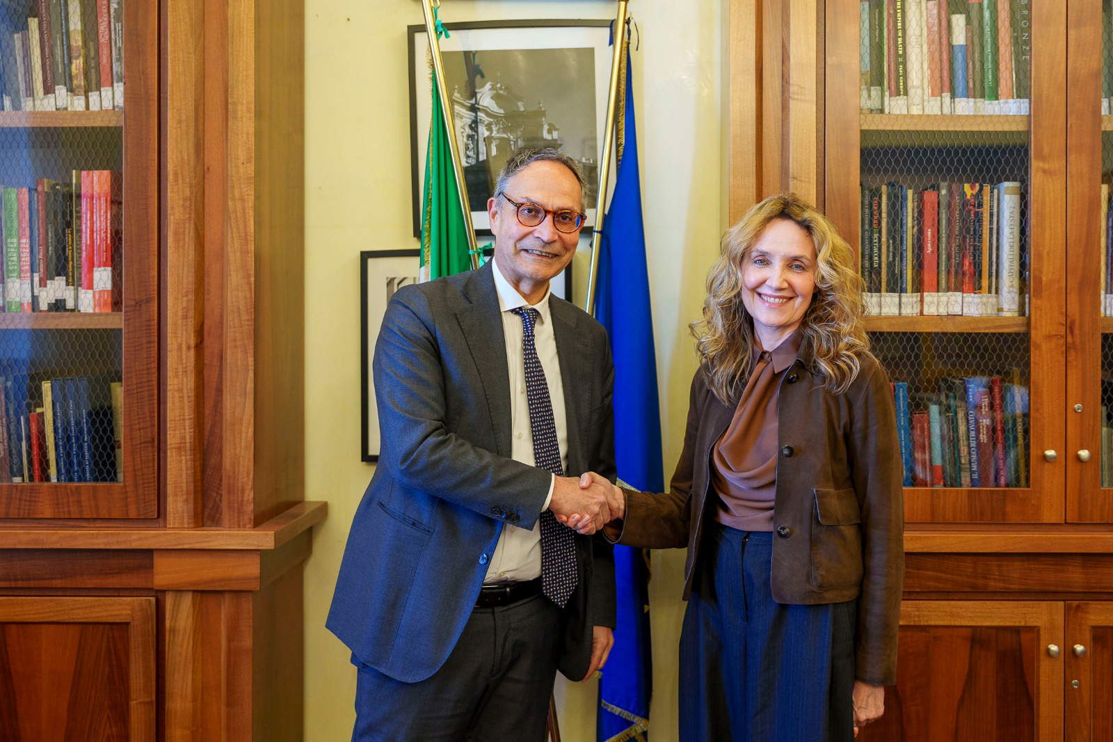 Luigi La Rocca e Rosanna Rabuano. Foto: Ministero della Cultura