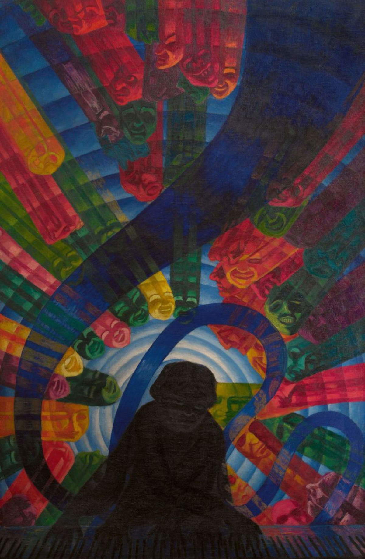 Luigi Russolo, „Die Musik“ (1911; Öl auf Leinwand, 224 × 145 cm; London, Estorick Collection of Modern Italian Art)