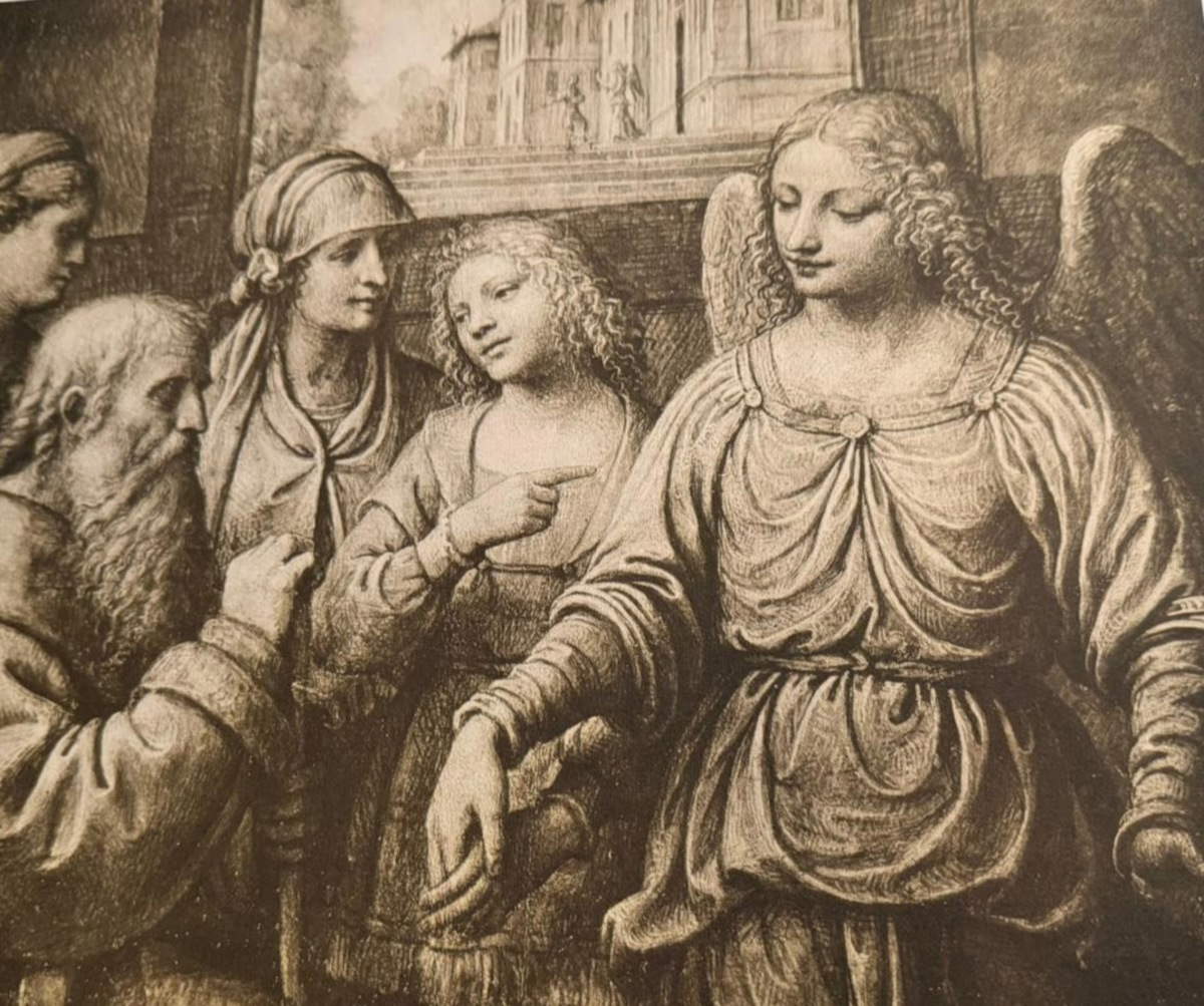 La despedida de Tobías (Luini - Milan Ambrosiana)