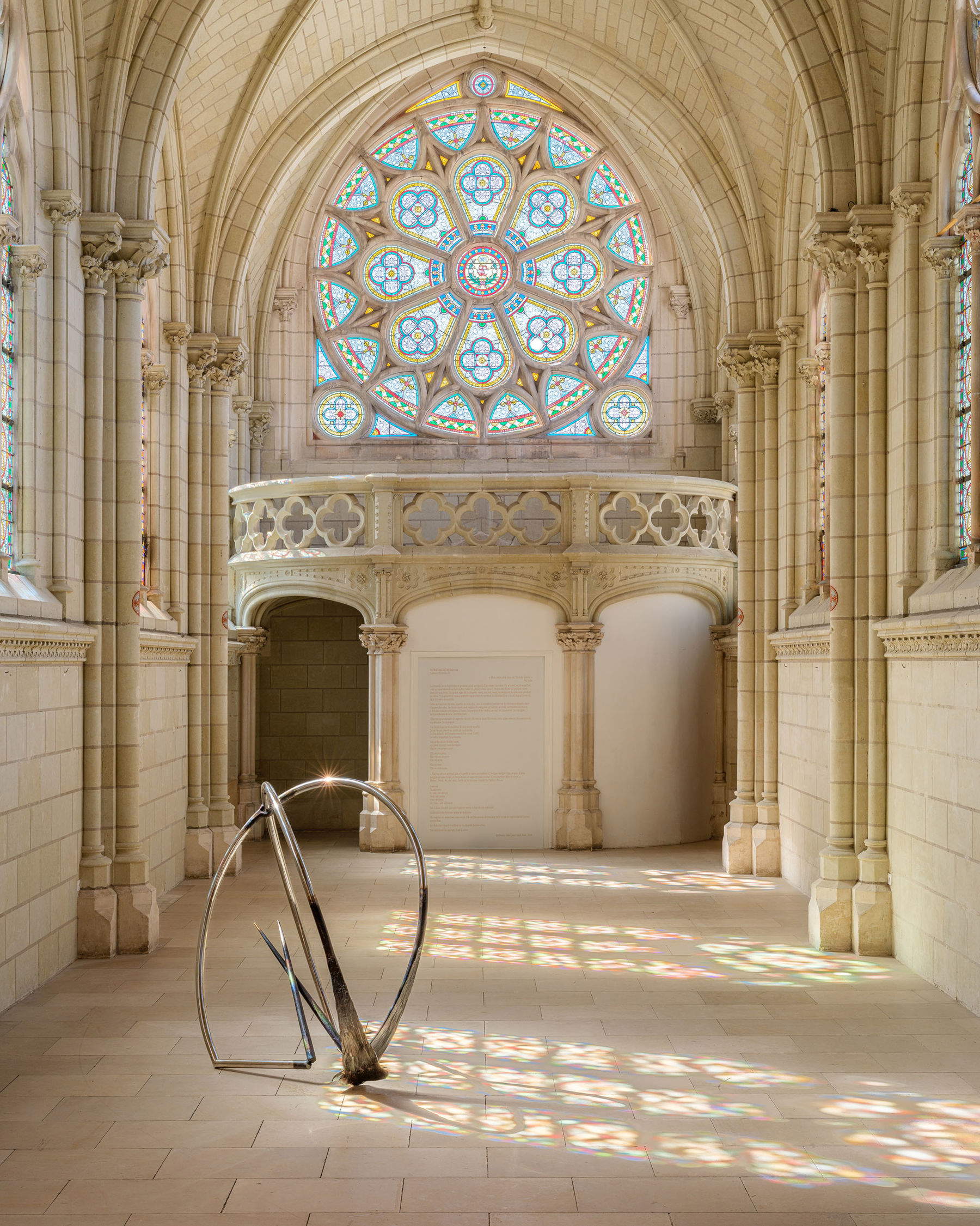 Lul&ugrave; Nuti, CORE (2026). Veduta dell&rsquo;installazione a La Chapelle Jeanne d&rsquo;Arc. Centre d&rsquo;Art Contemporain d&rsquo;Int&eacute;r&ecirc;t National, Thouars. Su concessione dell&rsquo;artista e ADA, Roma. Foto: Gregory Copitet