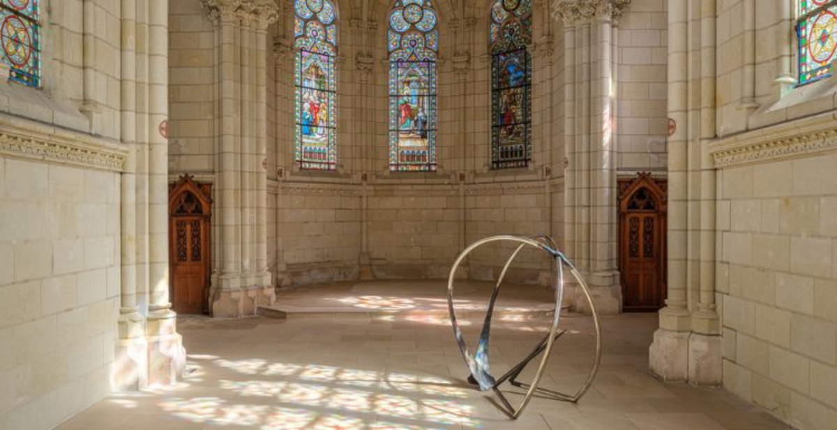 Lulu Nuti at Chapelle Jeanne d'Arc with CORE, a site-specific exhibition in Thouars