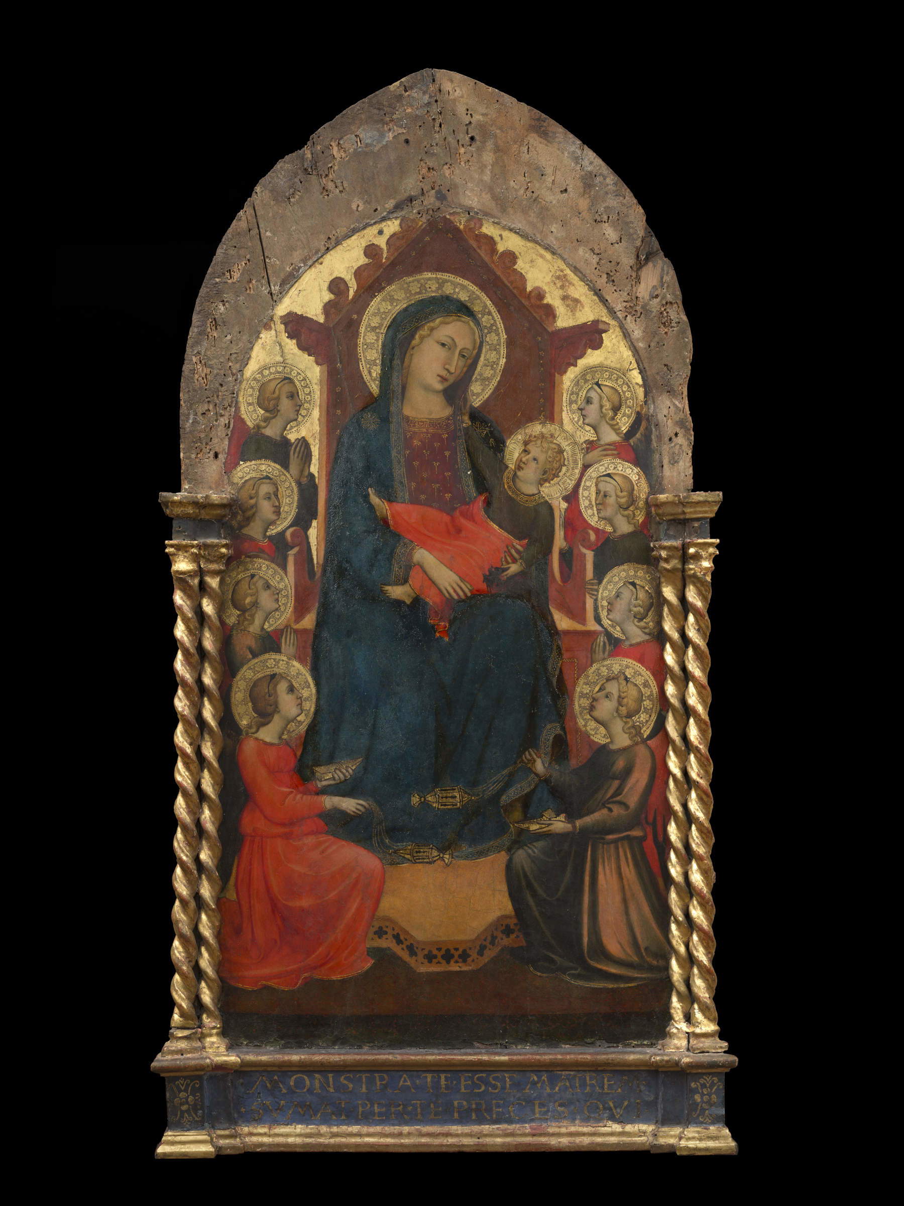 Master of 1416, Madonna and Child with Eight Angels, before restoration. Photo: Ottaviano Caruso