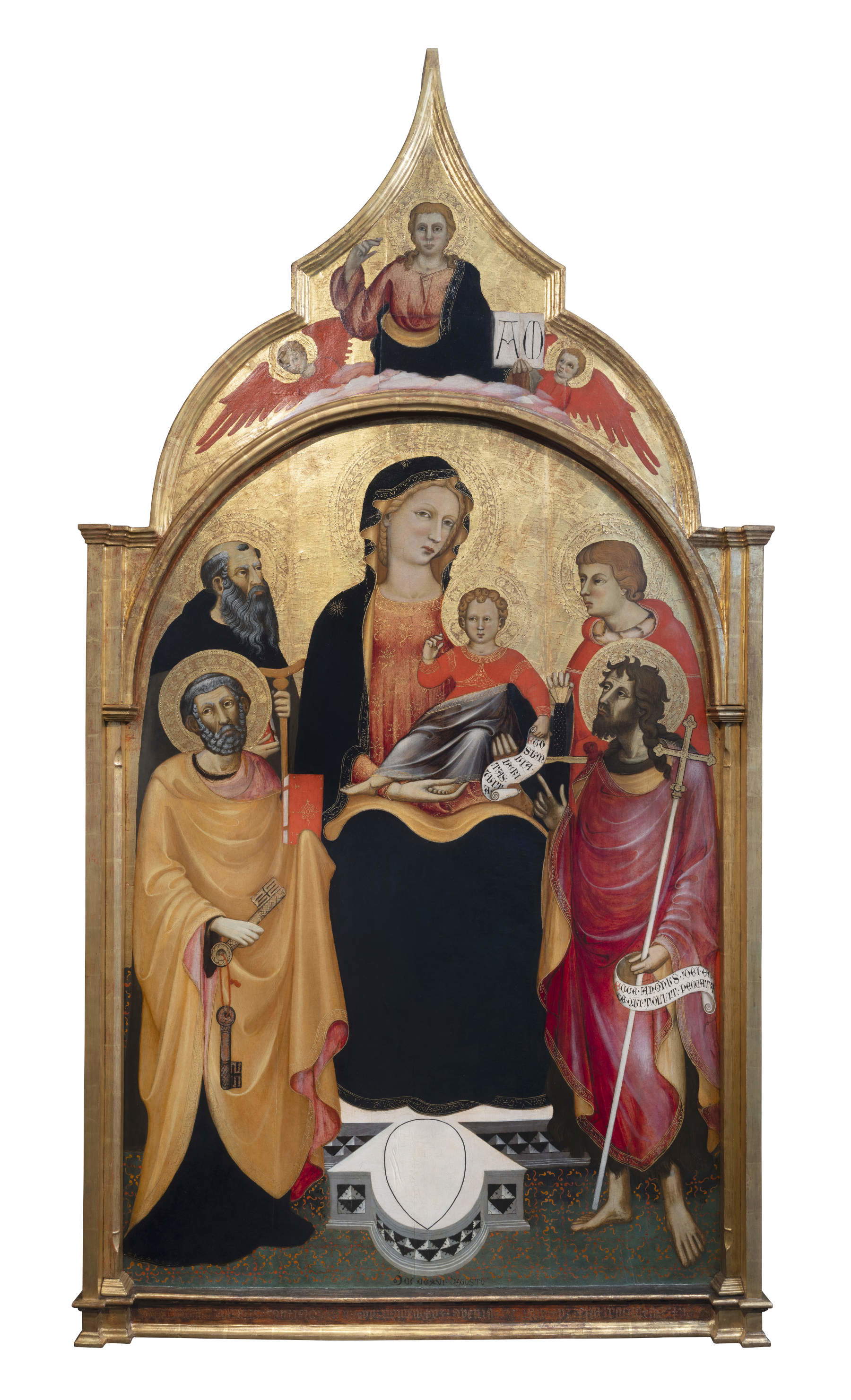 Master of 1416, *Madonna and Child with Saints Peter, Anthony the Abbot, Julian, and John the Baptist*, after restoration. Photo: Claudio Giusti
