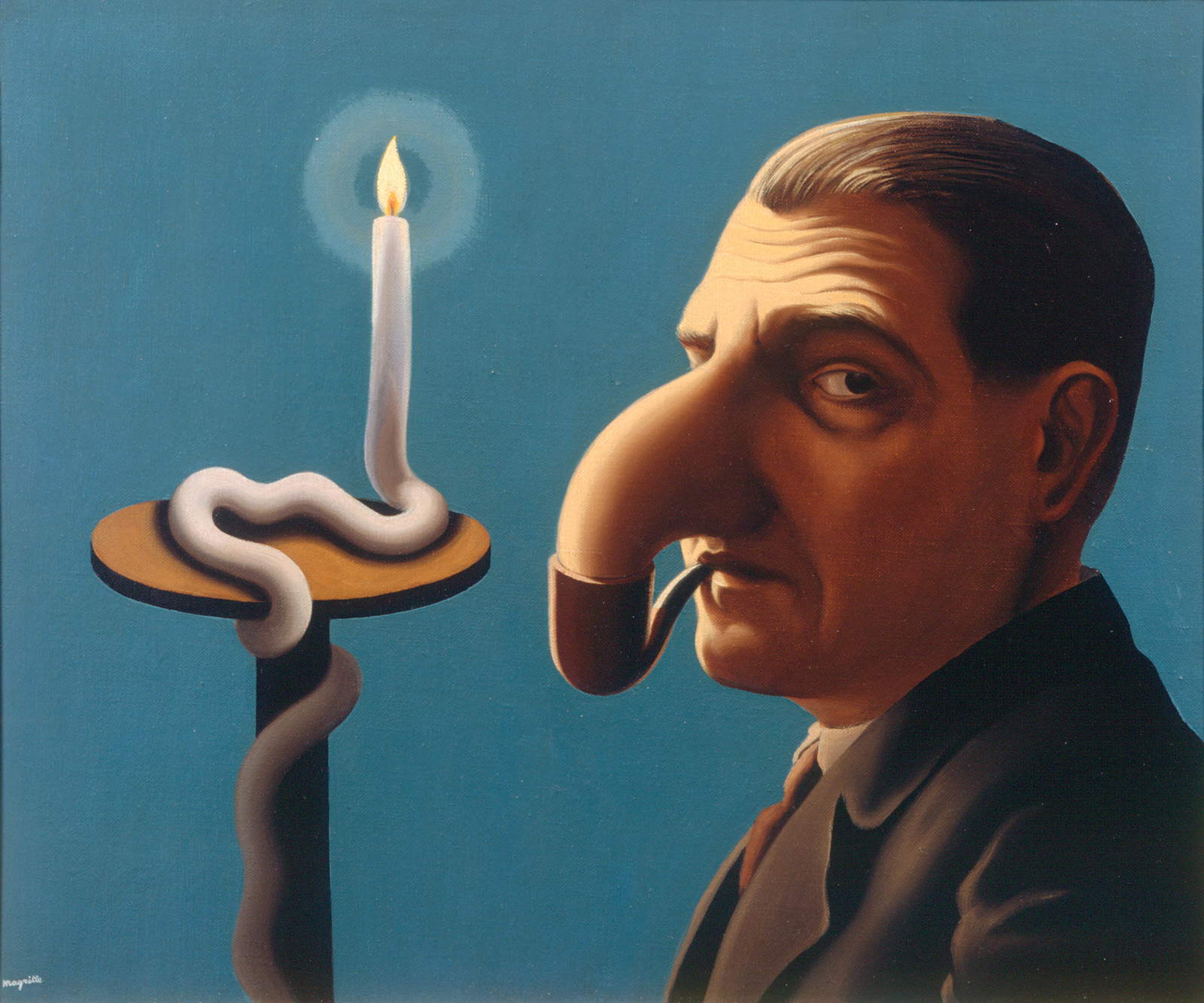 Ren&eacute; Magritte, *La Lampe philosophique* (*The Philosopher’s Lamp*) (1936; oil on canvas, 50 x 66 cm &copy; 2026 C. Herscovici/Artists Rights Society (ARS), New York). Courtesy of a private collection, Brussels, Kingdom of Belgium
