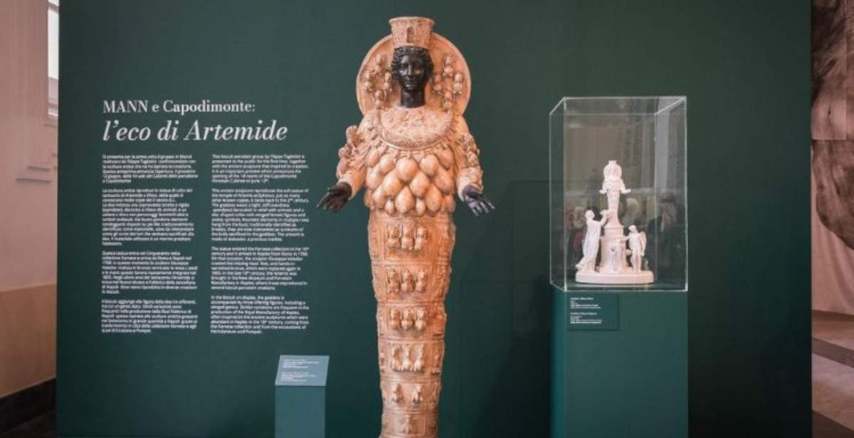 Artemis Ephesia meets Tagliolini's biscuit at the MANN in Naples