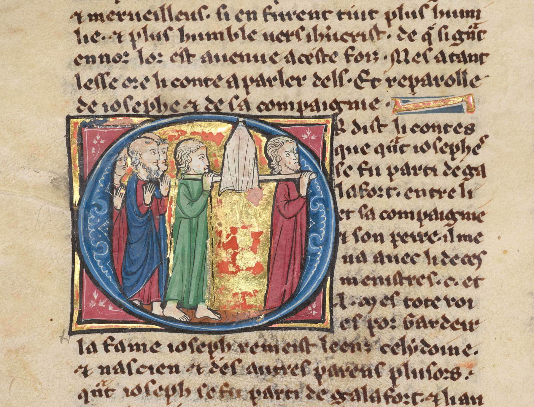 Joseph of Arimathea, his son Joseph, and their companions, carrying the Holy Grail, set out from Galafort Castle to travel throughout Britain, preaching.