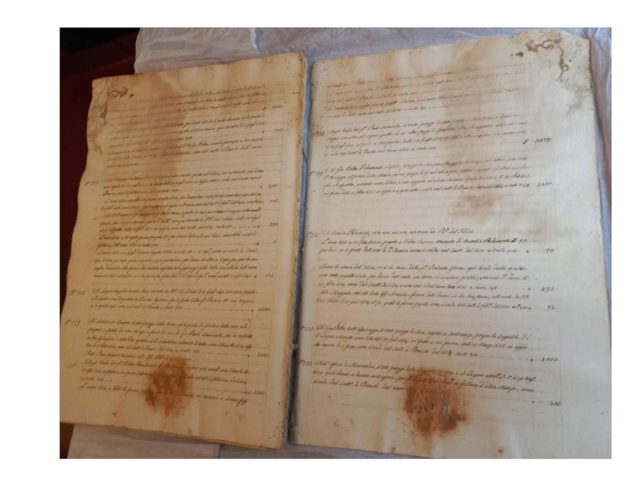 Manoscritto Delineazione delle nuove mura di Genova