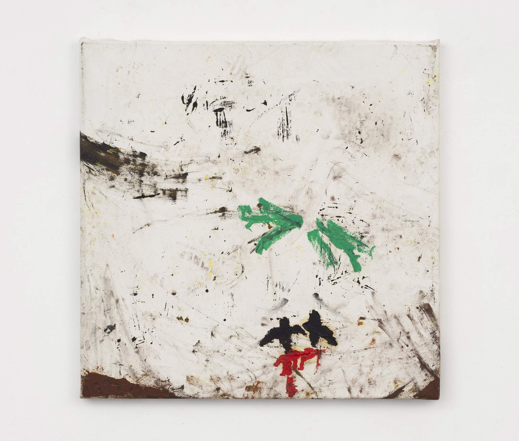 Marco Salvetti, st (25_05) (2025; Öl auf Papier auf Leinwand, 55 x 56 cm)