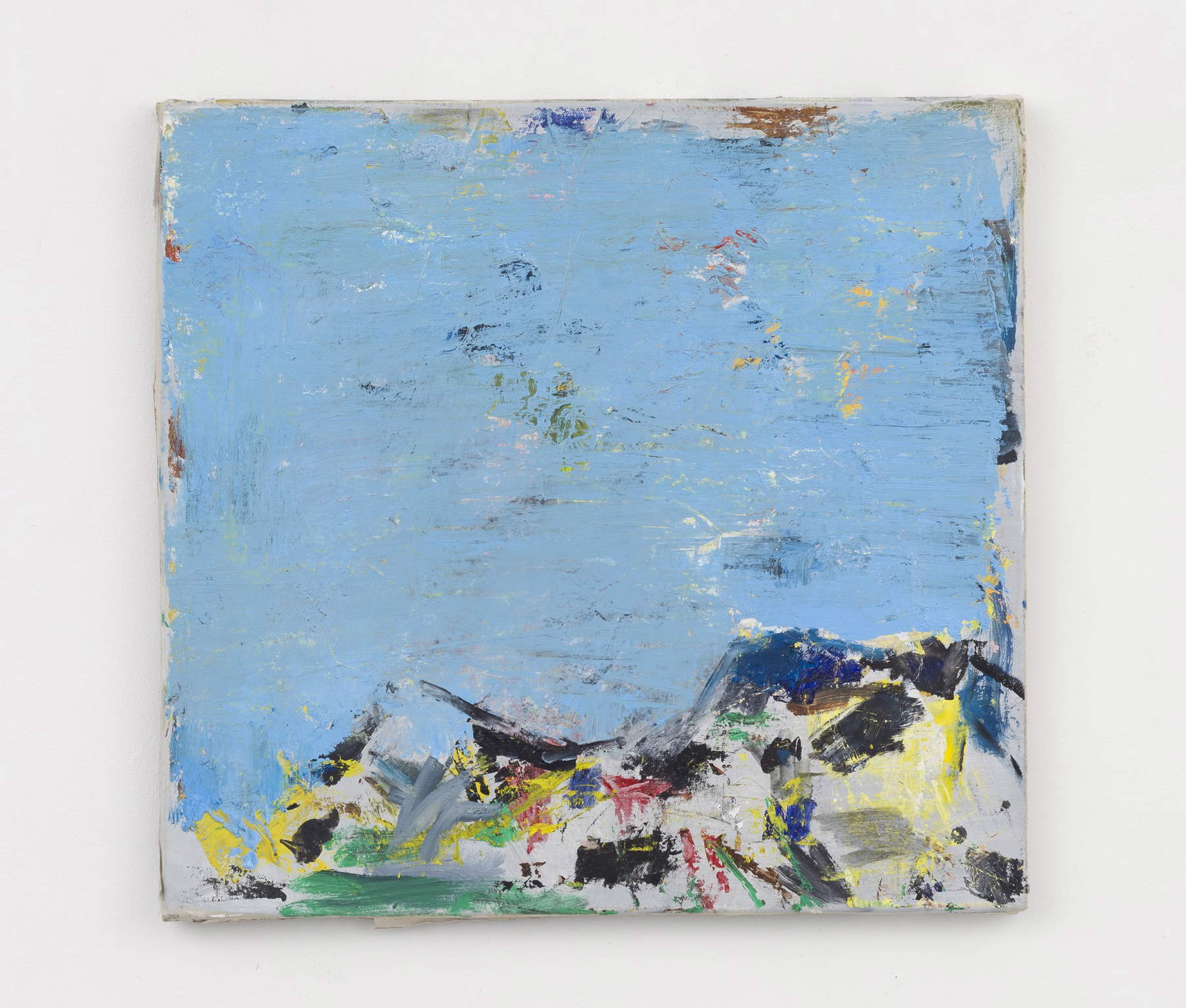 Marco Salvetti, st (25_07) (2025; Öl auf Papier auf Leinwand, 48 x 51 cm)