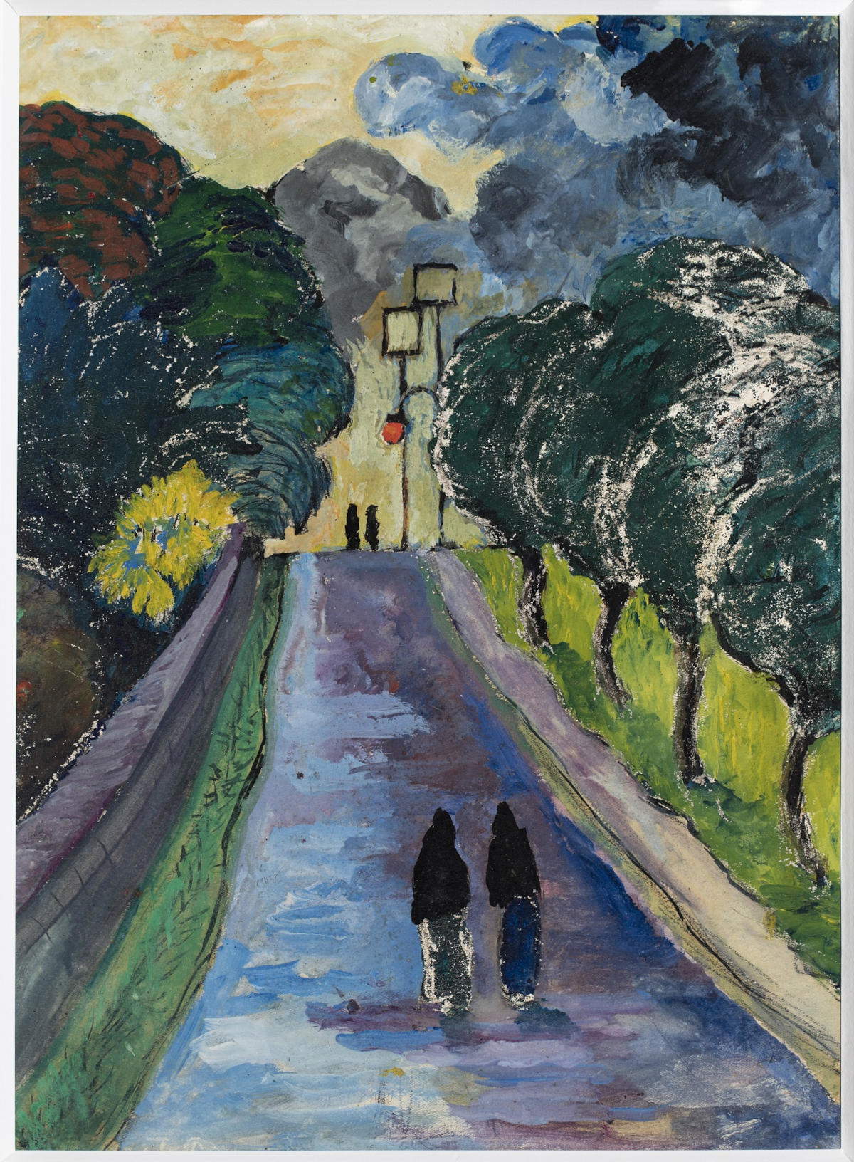 Marianne von Werefkin, L' All&eacute;e&nbsp;(1917 circa; tempera su carta su cartone, 33,5 x 24,5 cm; Lugano, Fondazione Gabriele e Anna Braglia) Foto: Roberto Pellegrini