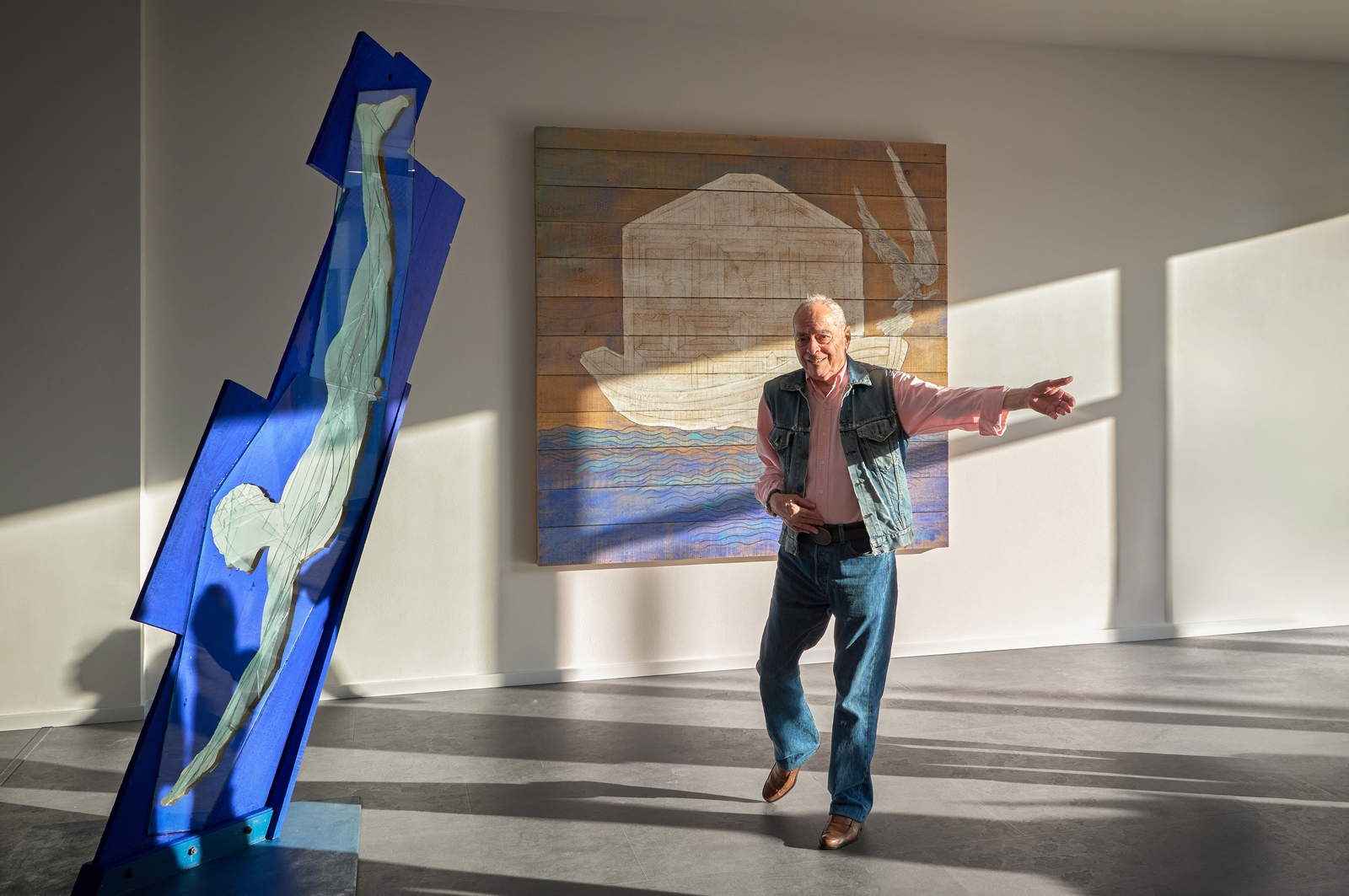 Mario Ceroli en 21Art Jesolo. Foto: Federico Beccari
