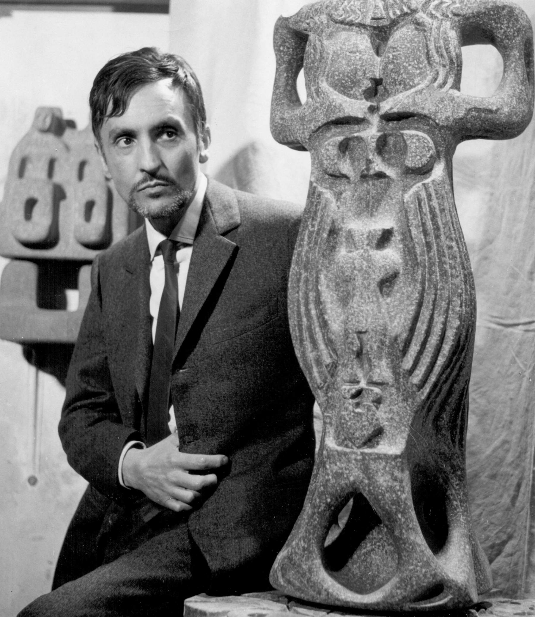 Mario Giansone mit einem seiner Werke