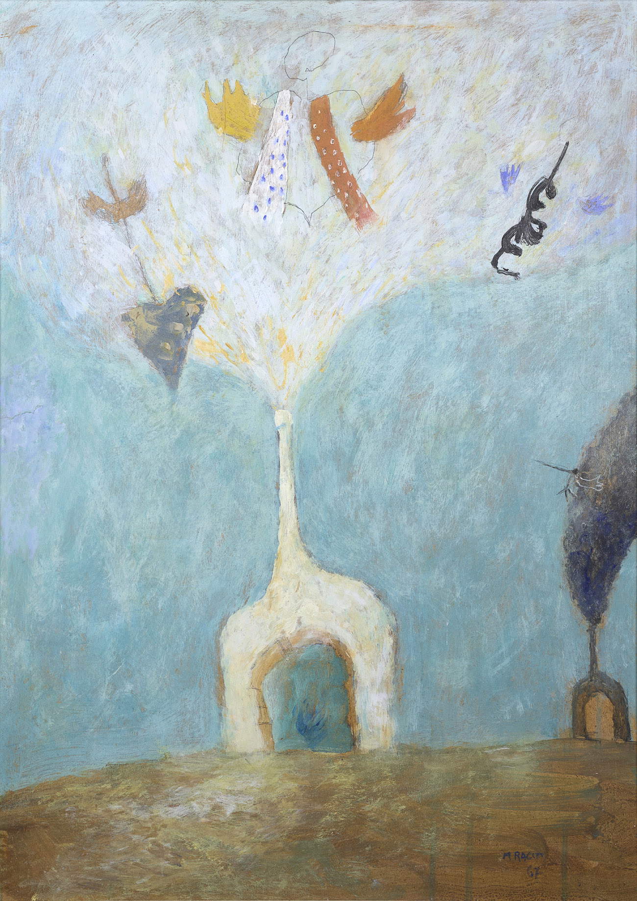 Mario Raciti, „Fabbrica di spiritelli“ (1967; Privatsammlung). Foto: Riccardo Molino
