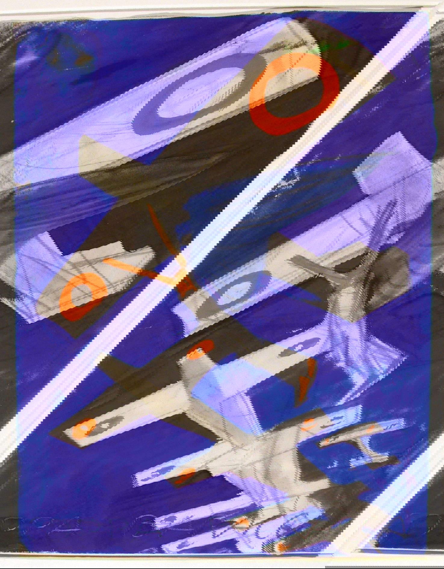 Mario Sironi, Coppa Baracca (ca. 1924; tempera and pencil on paper)