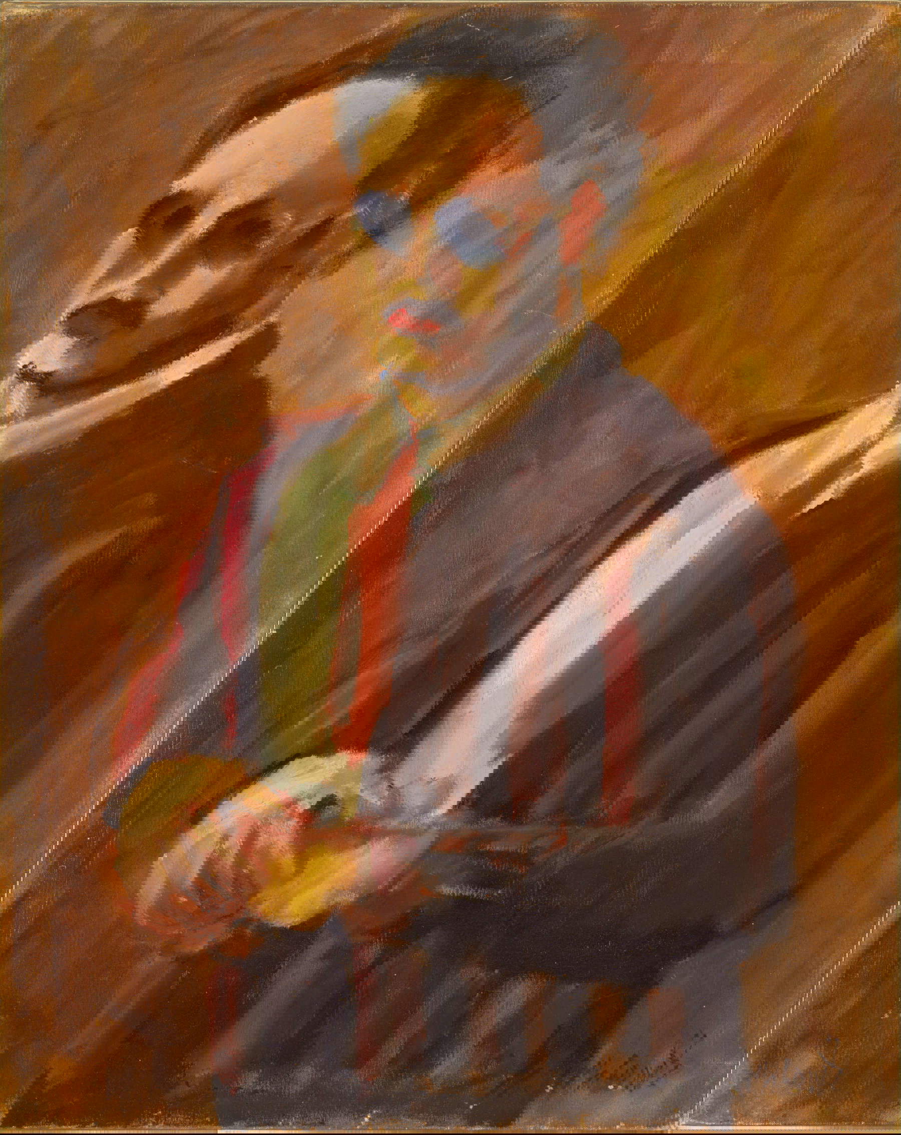 Mark Rothko, Self-portrait (Autoritratto) (1936; olio su tela, 81,9 &times; 65,4 cm; Collezione Christopher Rothko, Cat. Rais. n. 82 - Estate inv. 3266.36)