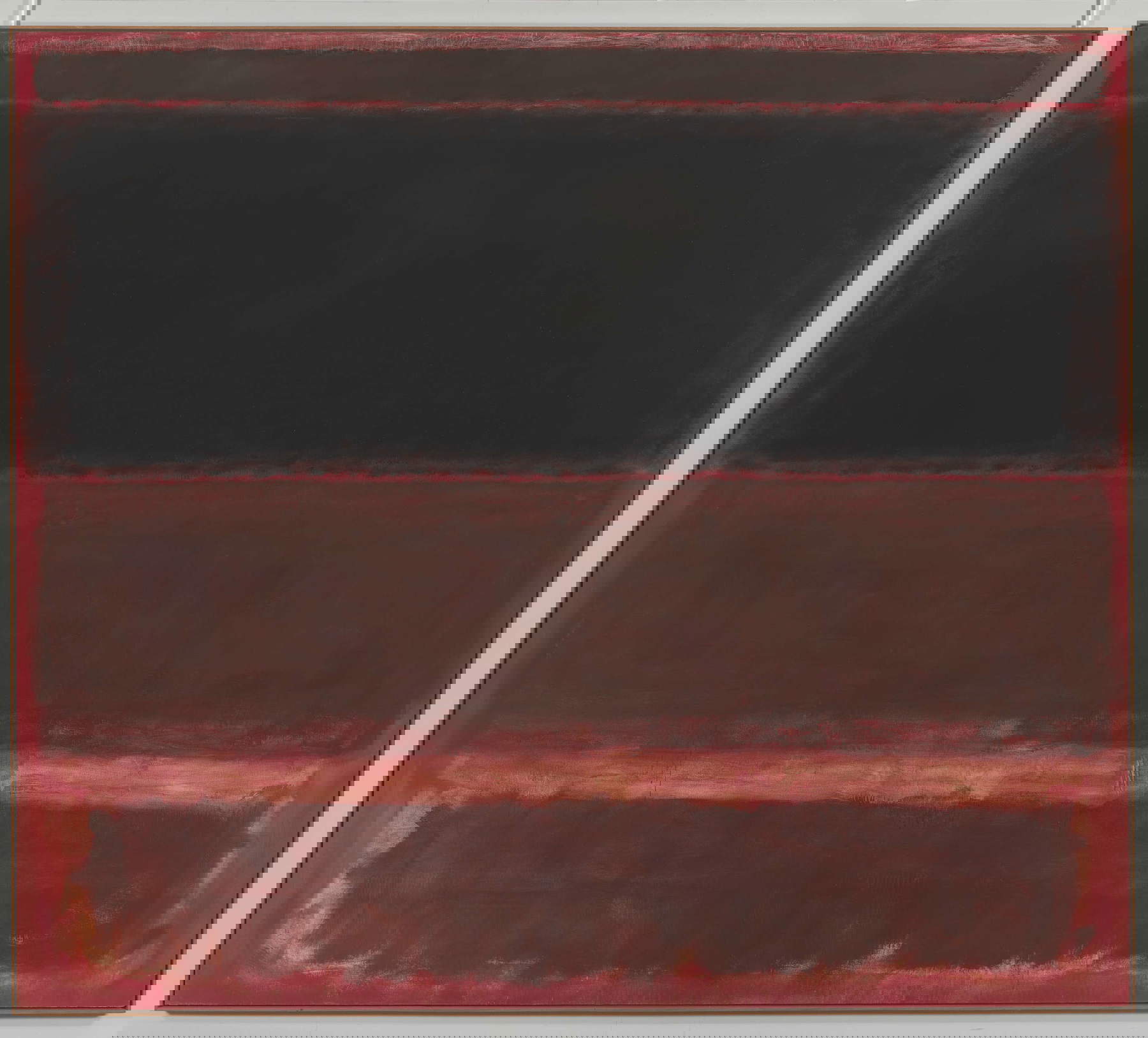 Mark Rothko, Four Darks in Red (1958; olio su tela, 258,6 x 295,6 cm; New York, Whitney Museum of American Art; acquisto con fondi di Friends of the Whitney Museum of American Art, Mr. e Mrs. Eugene M. Schwartz, Mrs.Samuel A. Seaver e Charles Simon, 68.9, Cat Rais n. 611) Digital image Whitney Museum of American Art / Licensed by Scala