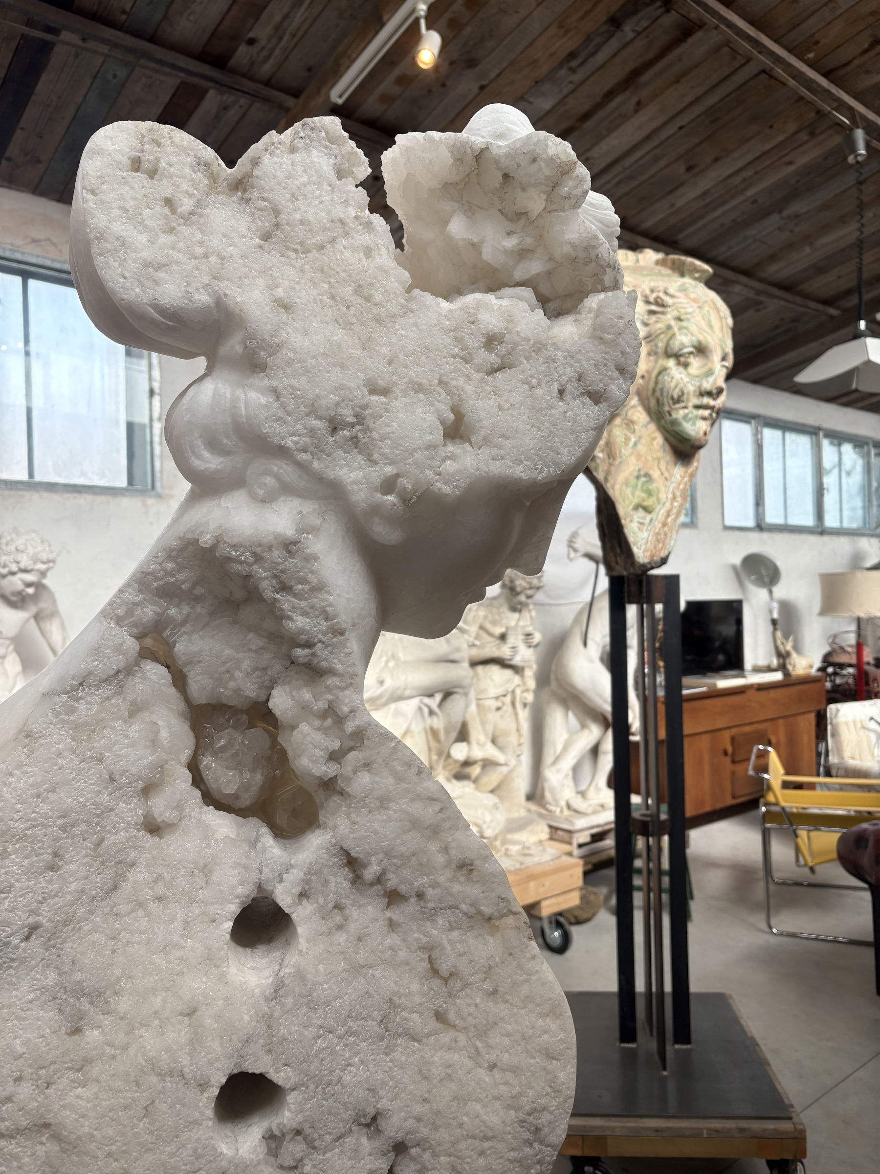 Massimiliano Pelletti's studio and works. Photo: Noemi Capoccia