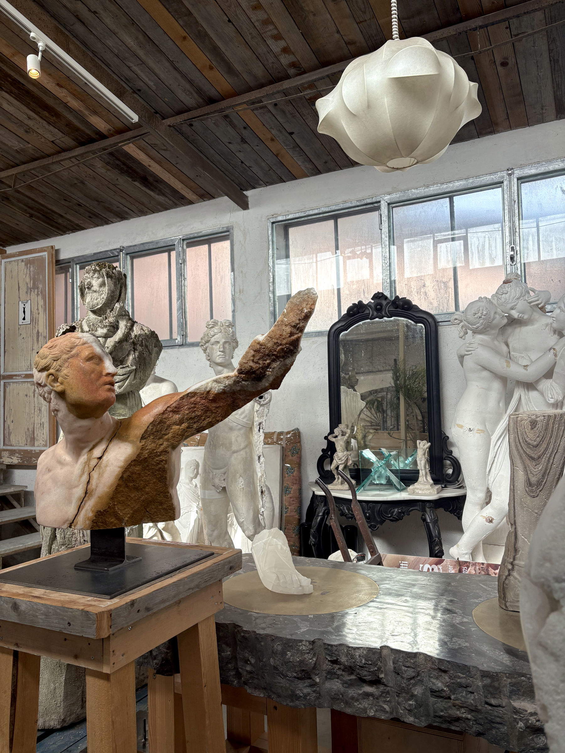 Massimiliano Pelletti's studio and works. Photo: Noemi Capoccia