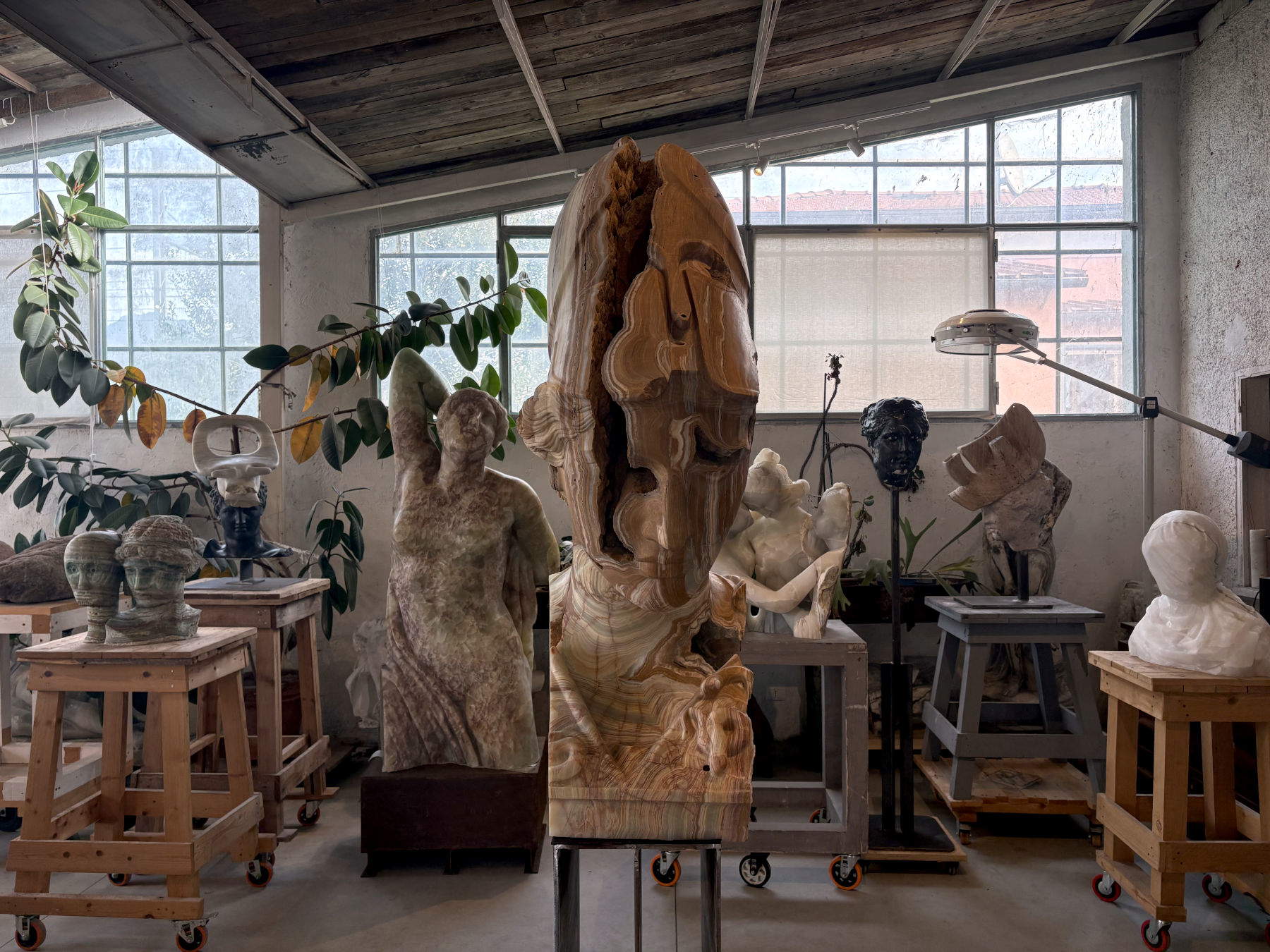 Massimiliano Pelletti's studio and works. Photo: Noemi Capoccia